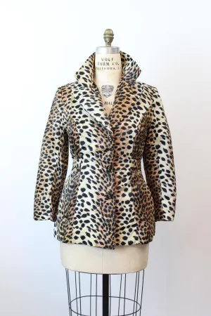 1970s 1975 documented LILLI ANN leopard jacket medium | new fall winter
