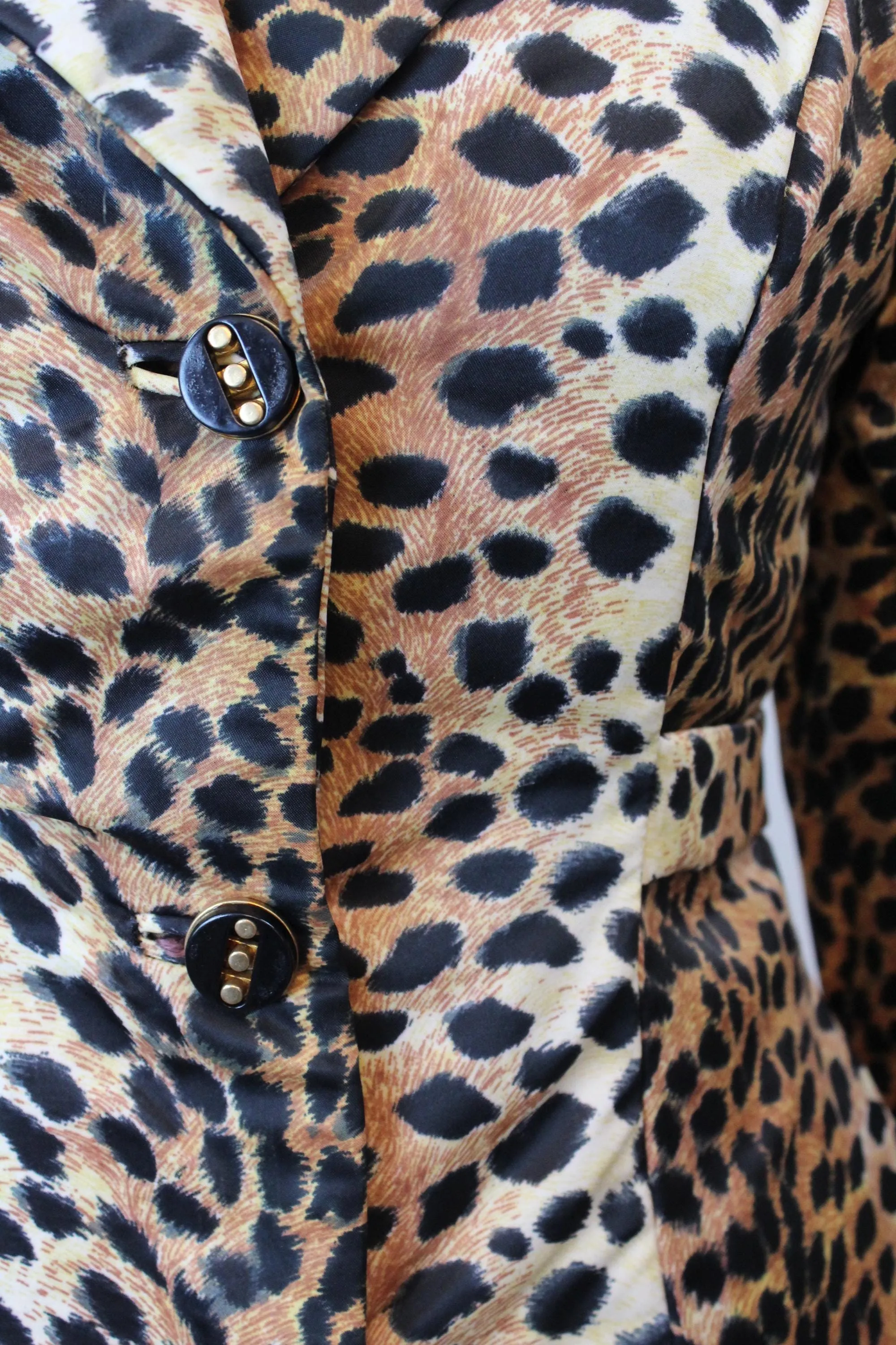 1970s 1975 documented LILLI ANN leopard jacket medium | new fall winter