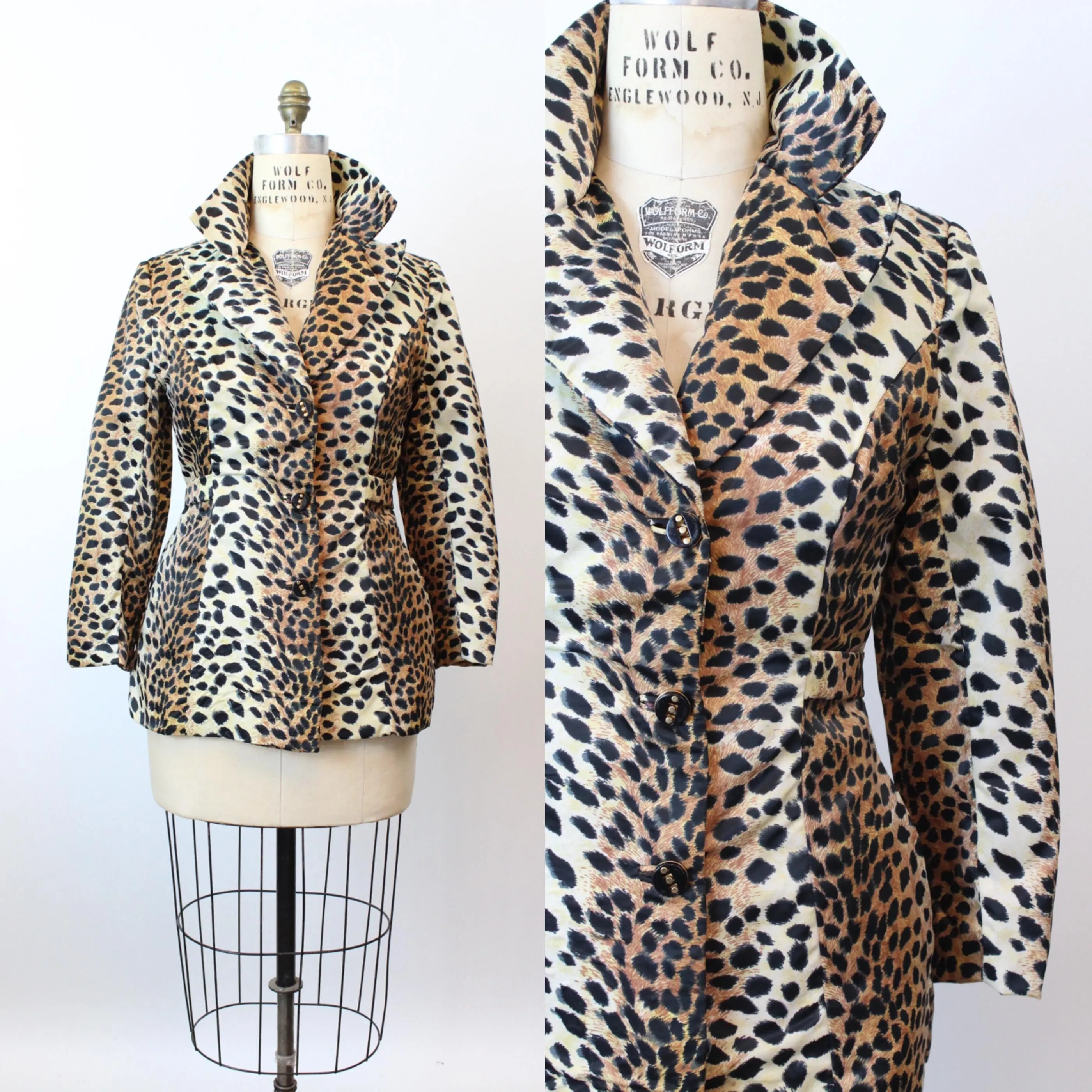 1970s 1975 documented LILLI ANN leopard jacket medium | new fall winter