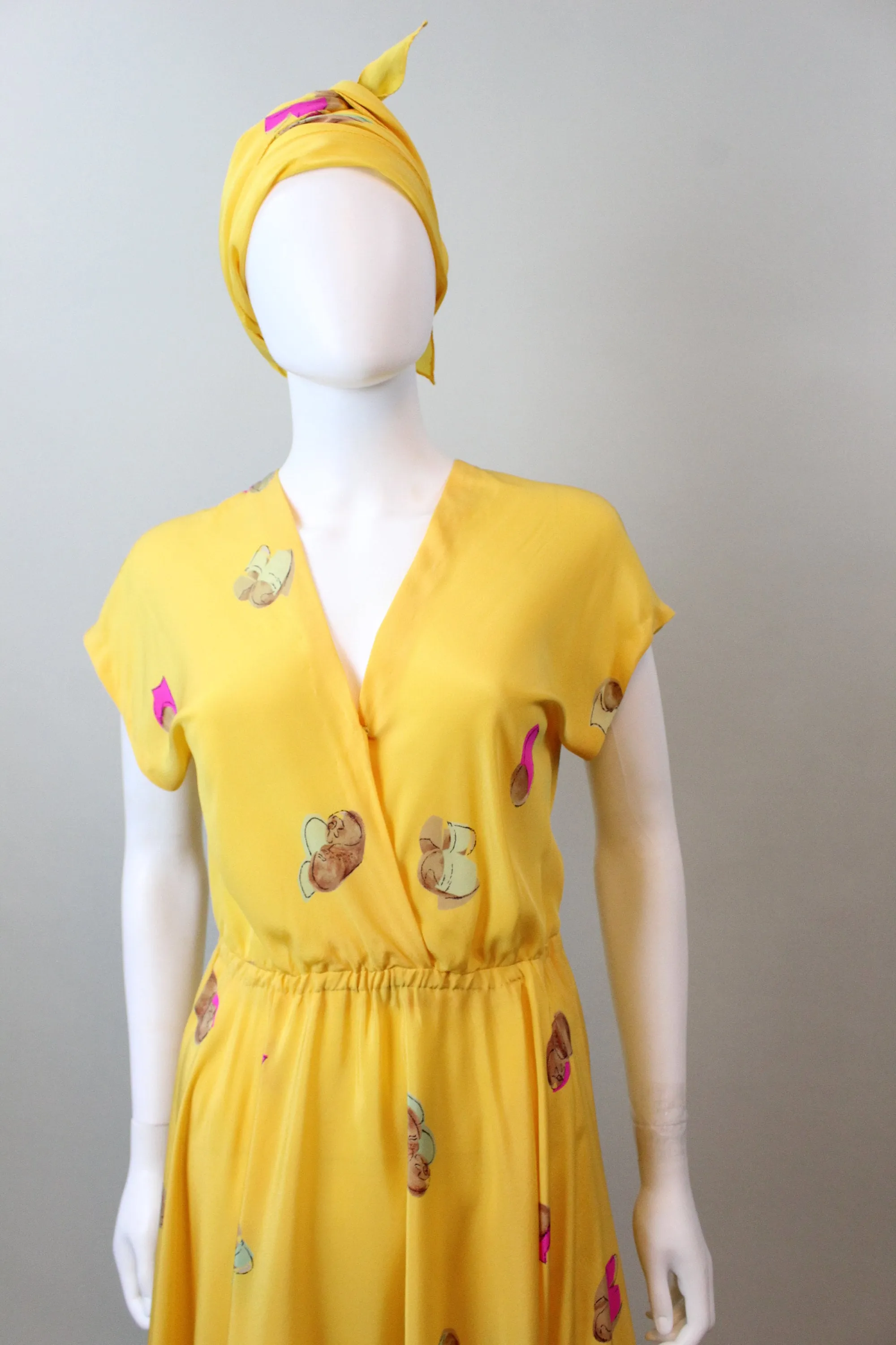 1970s HALSTON silk dress small medium | new spring summer