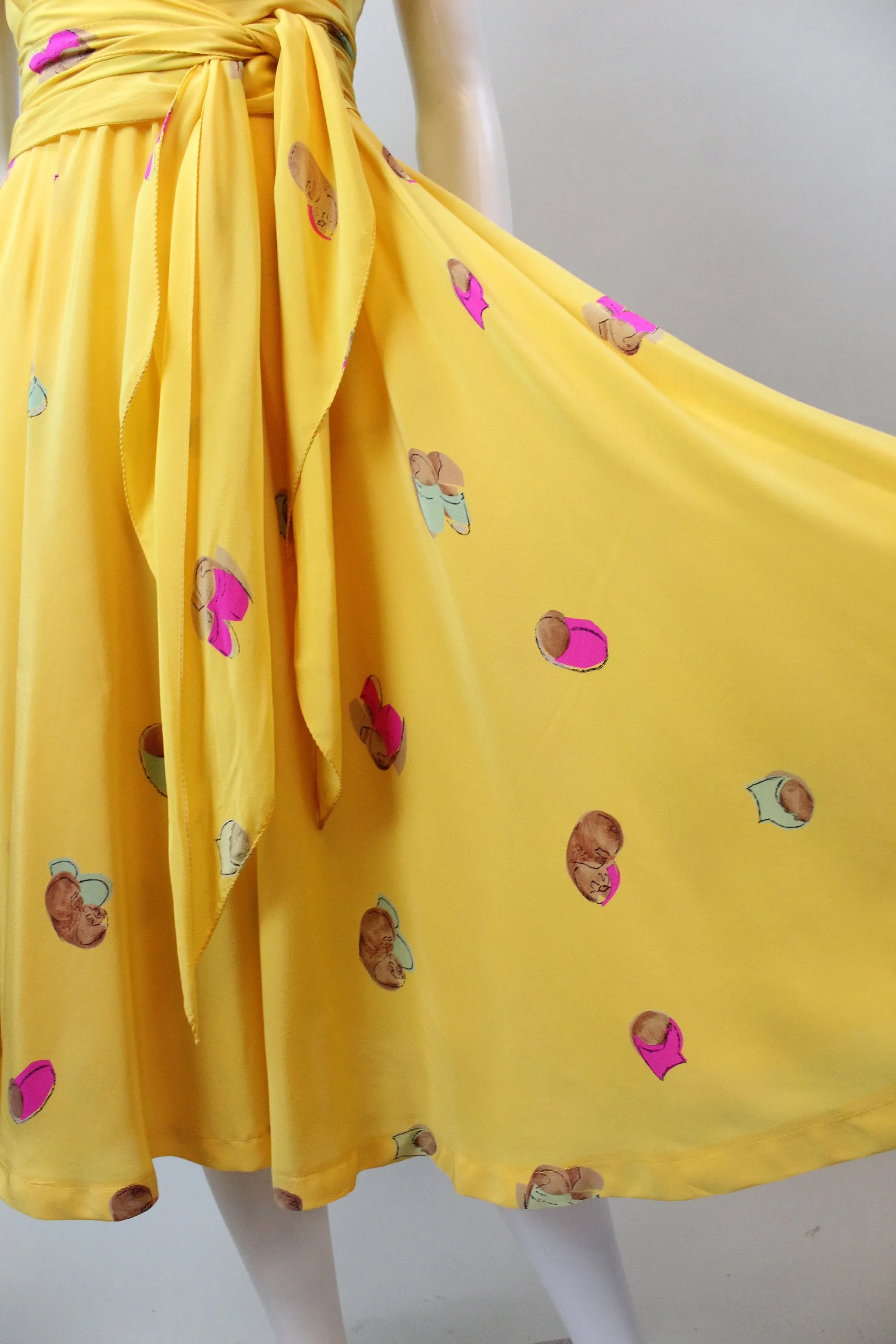 1970s HALSTON silk dress small medium | new spring summer