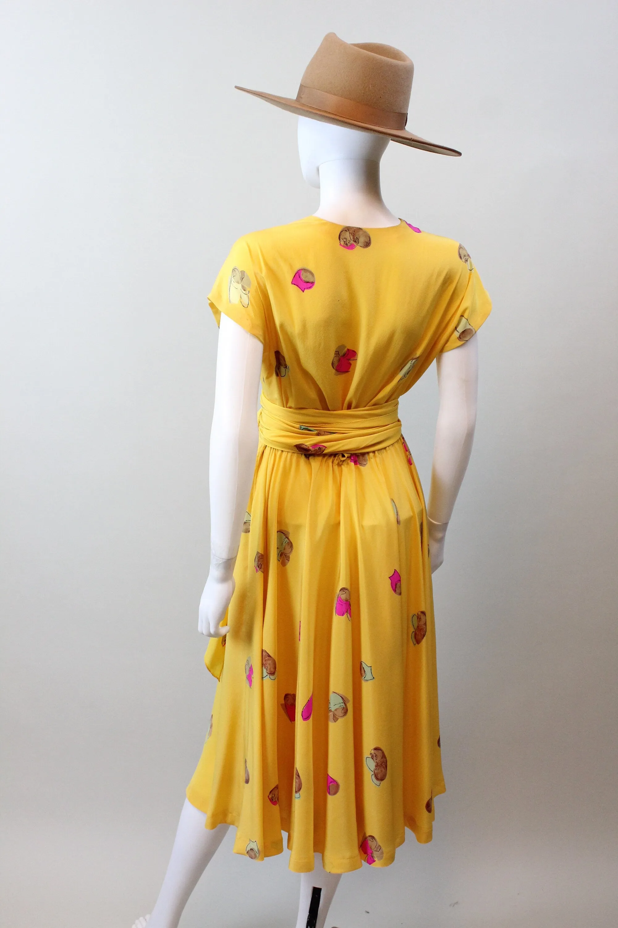 1970s HALSTON silk dress small medium | new spring summer