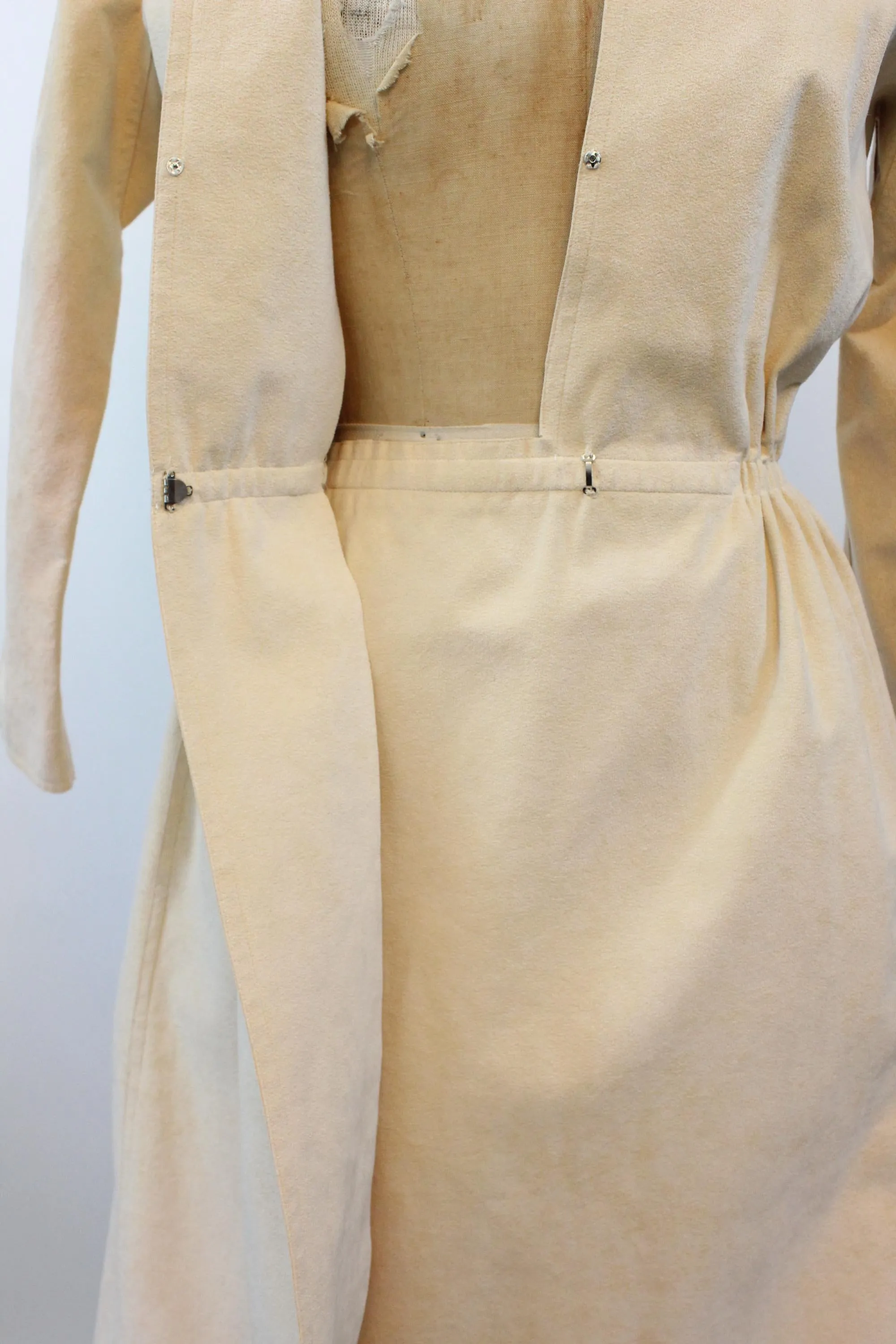 1970s HALSTON wrap dress ultrasuede small medium | new fall winter