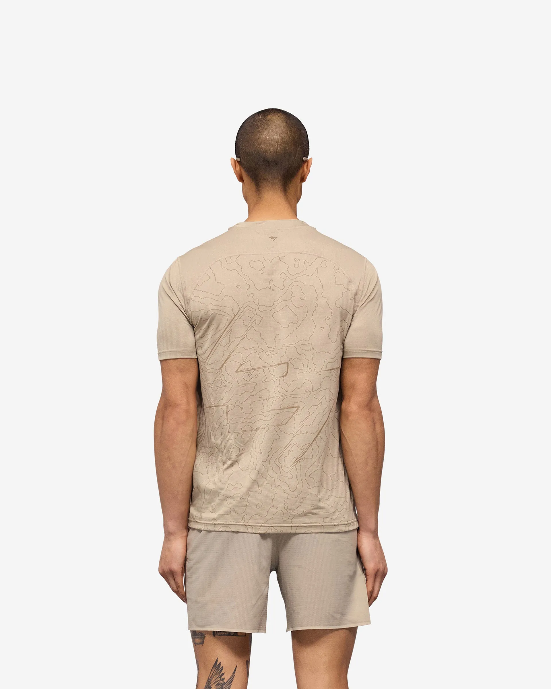 247 Contour Run T-Shirt - Pebble