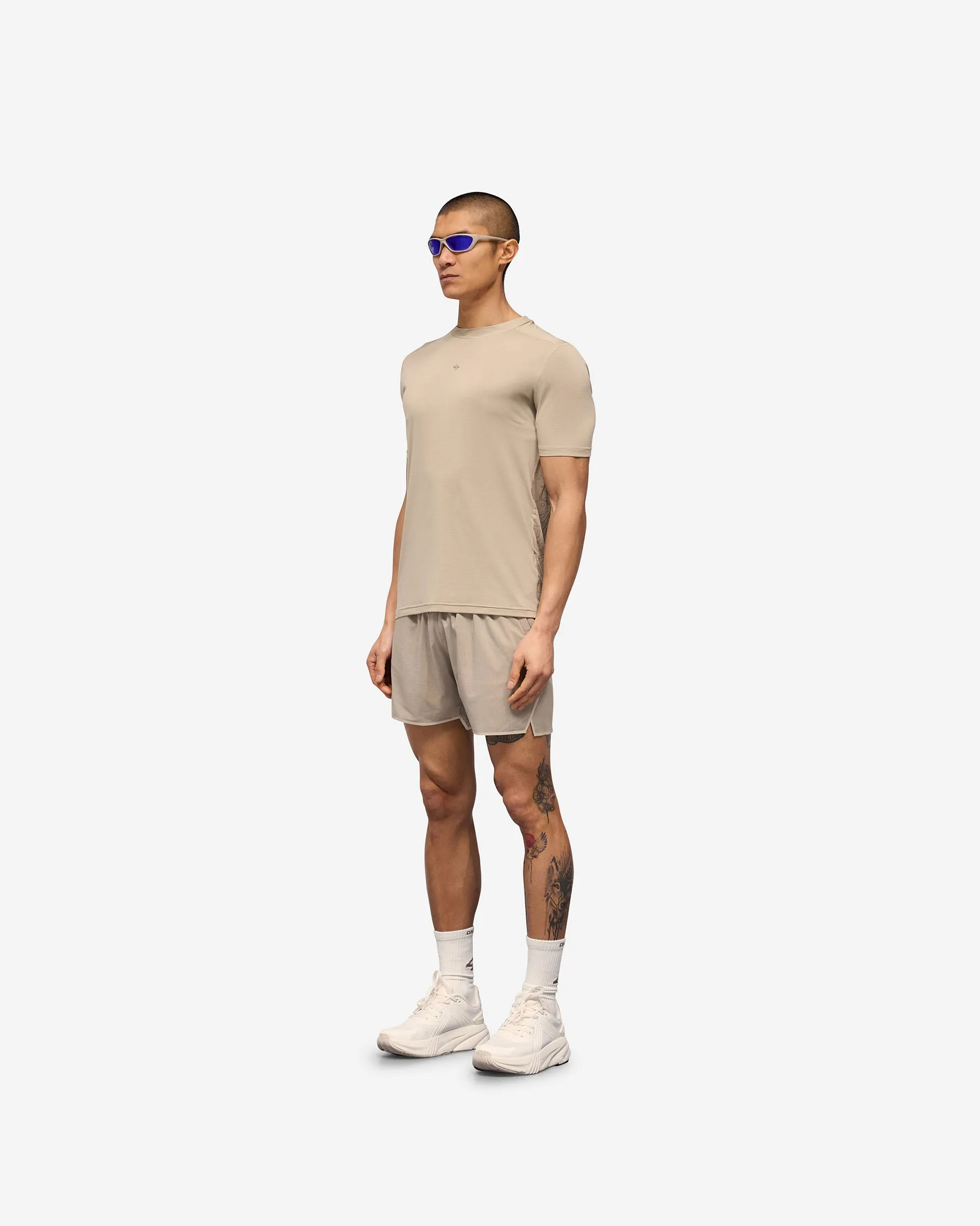 247 Contour Run T-Shirt - Pebble