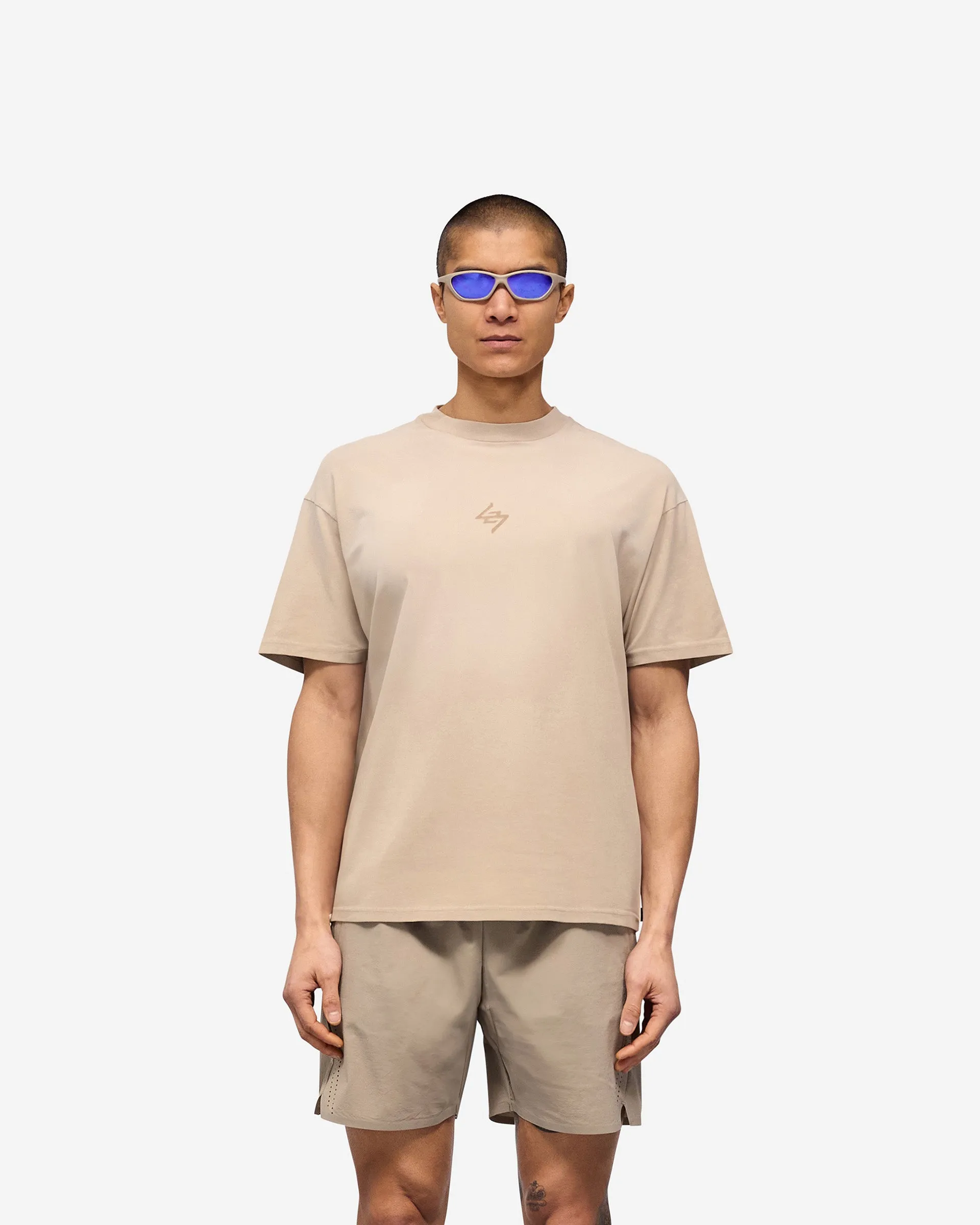 247 Motion Oversized T-Shirt - Pebble