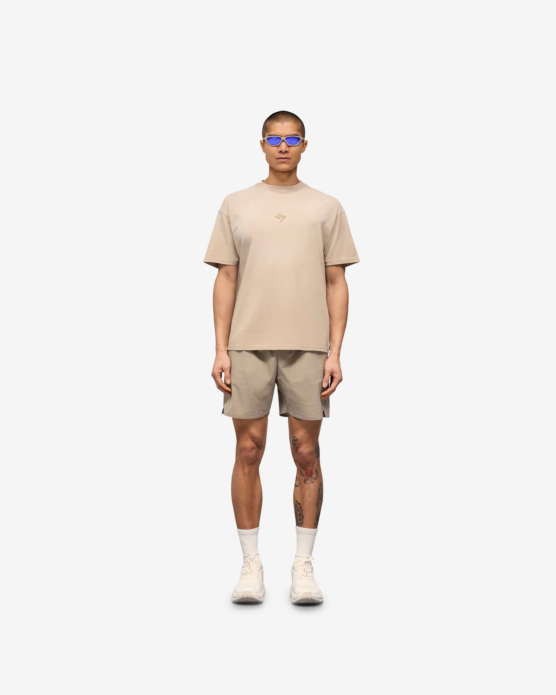 247 Motion Oversized T-Shirt - Pebble