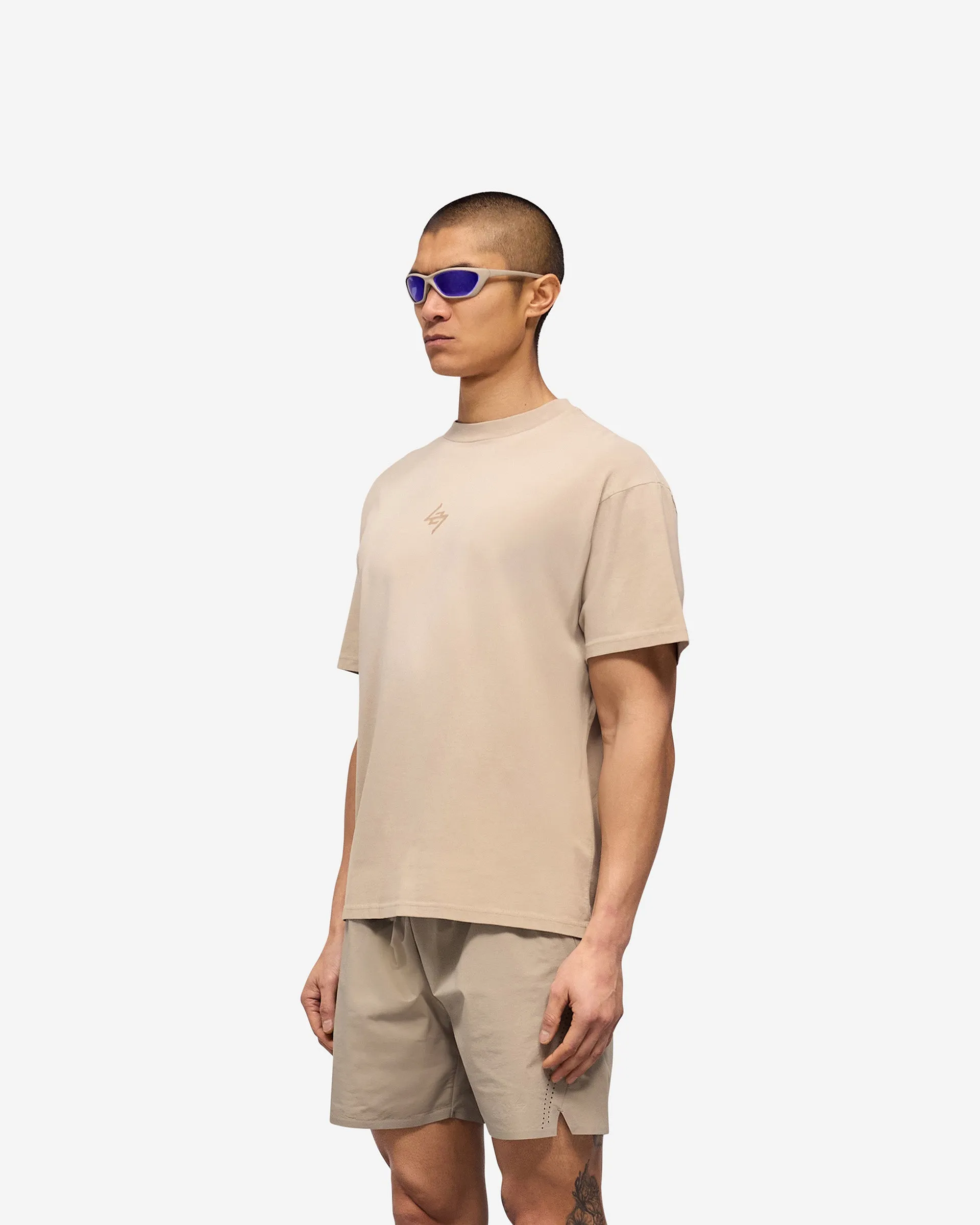 247 Motion Oversized T-Shirt - Pebble