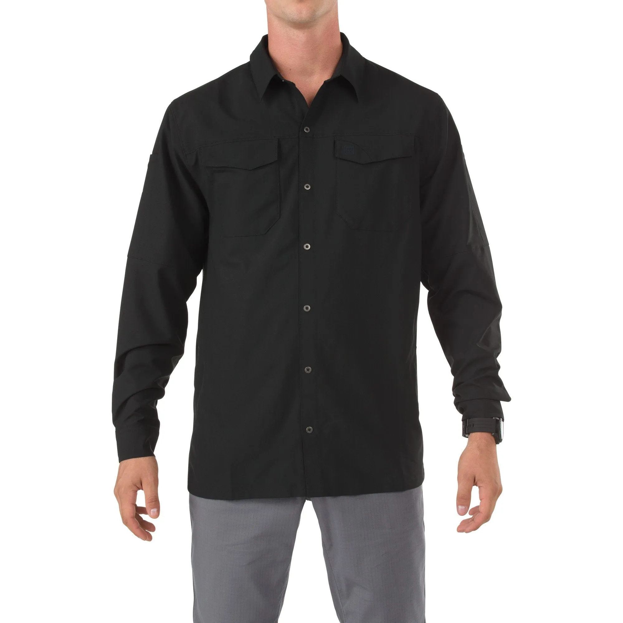 5.11 Freedom Flex Woven Long Sleeve Shirt Black