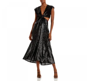 A.L.C. Women's Alexis Cut-Out Sequined Midi Dress 6DRES01800
