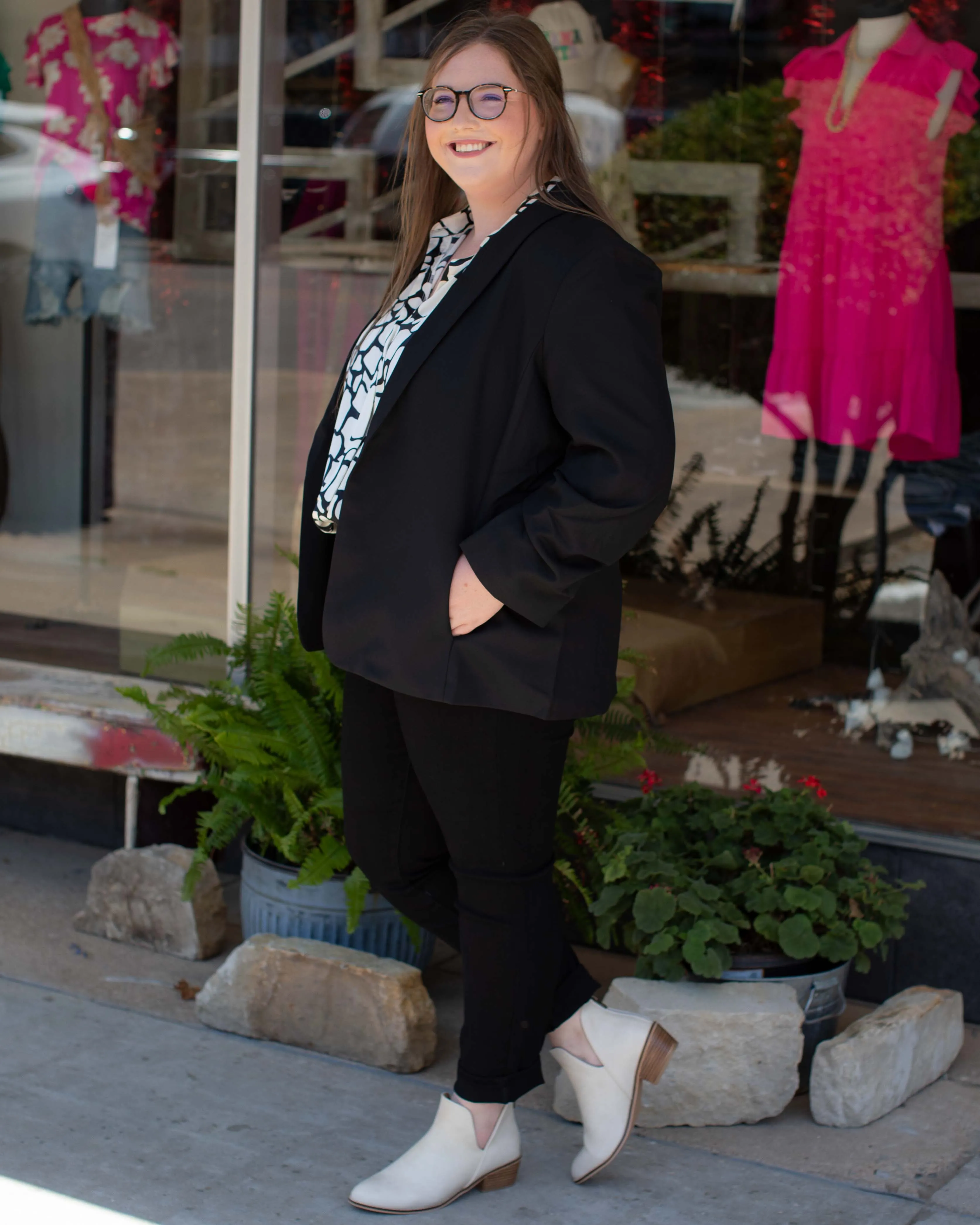 AMERICAN LOVE SONG TAILORED BLAZER - BLACK