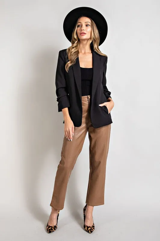 AMERICAN LOVE SONG TAILORED BLAZER - BLACK