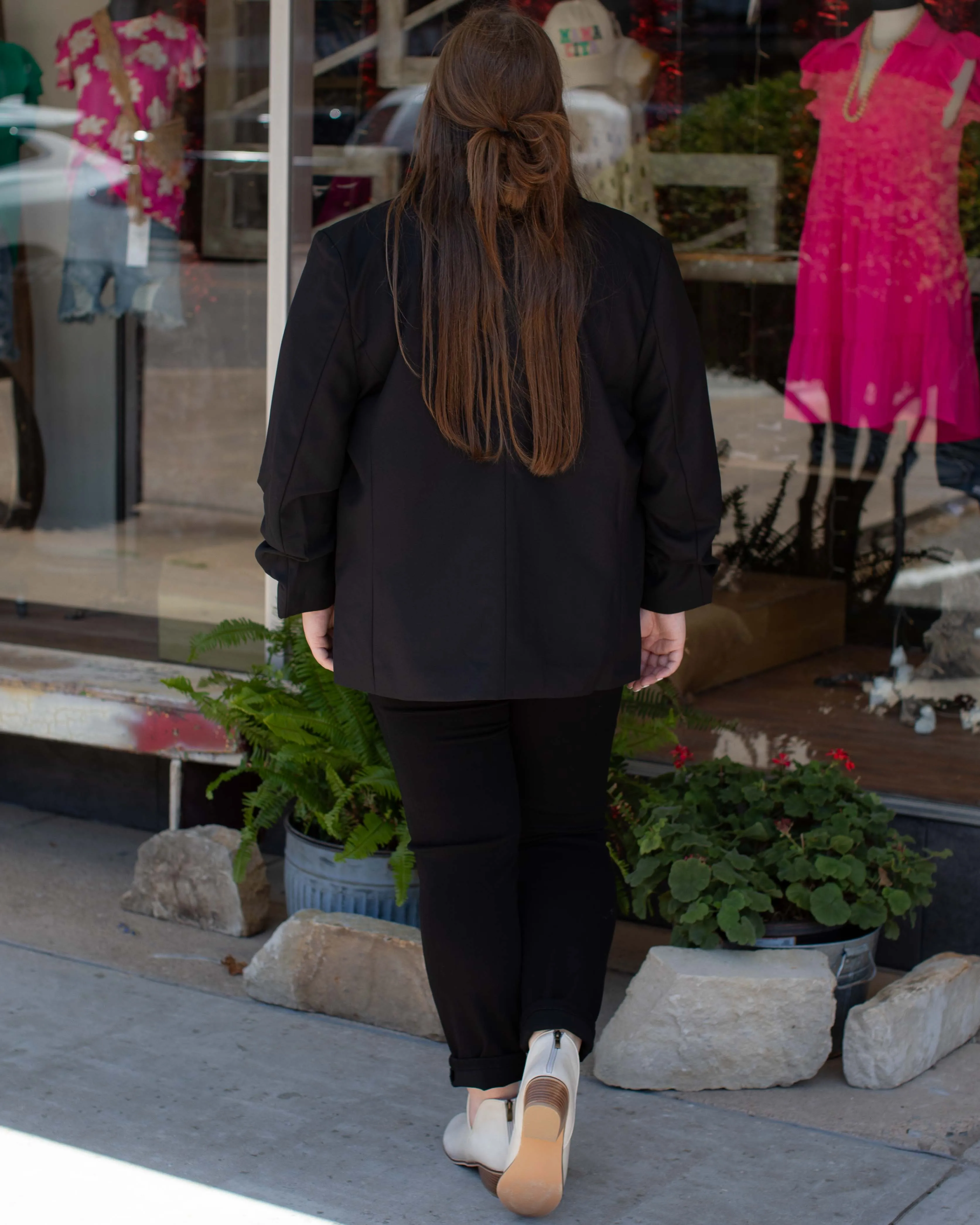 AMERICAN LOVE SONG TAILORED BLAZER - BLACK