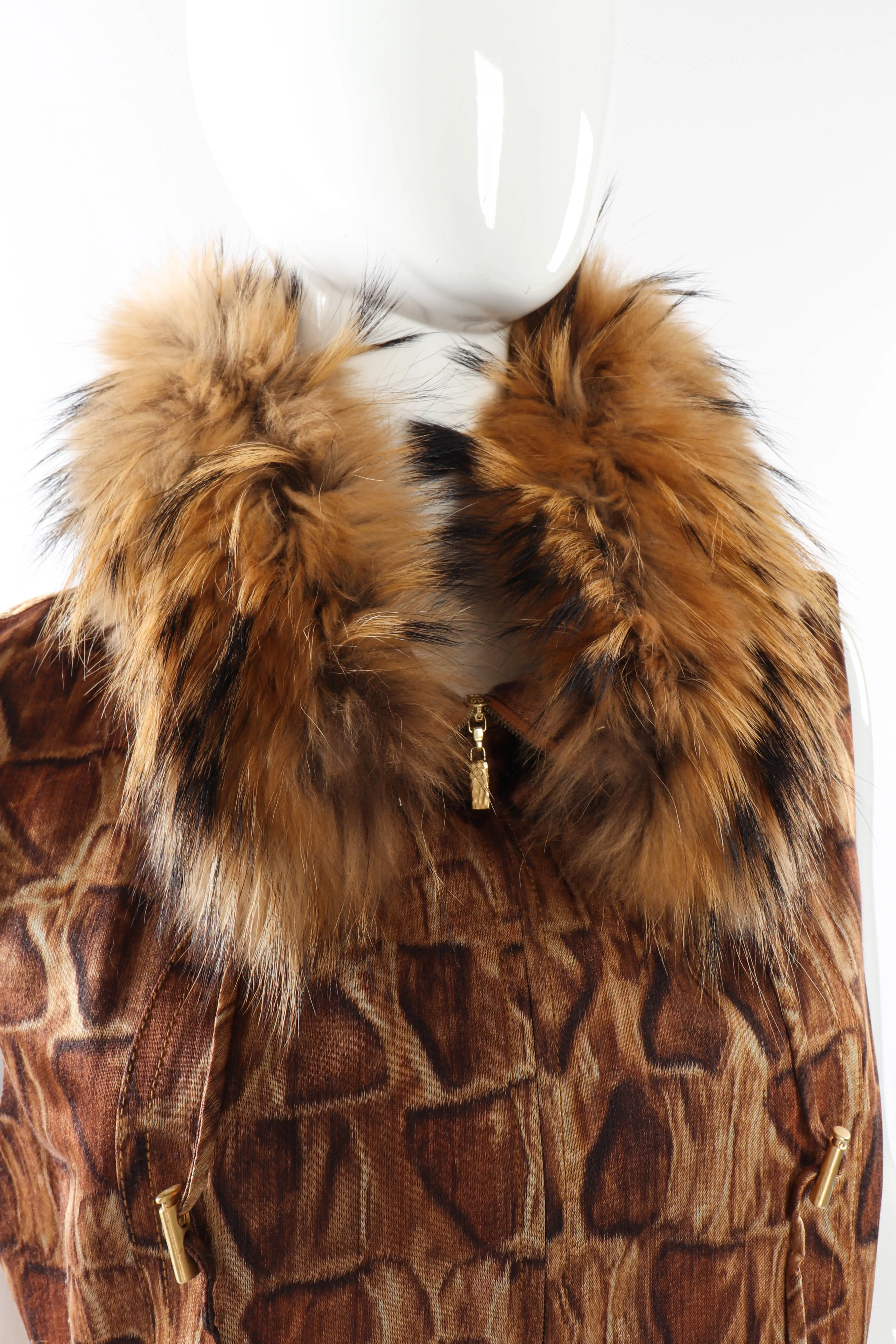 Animal Print Fur Vest