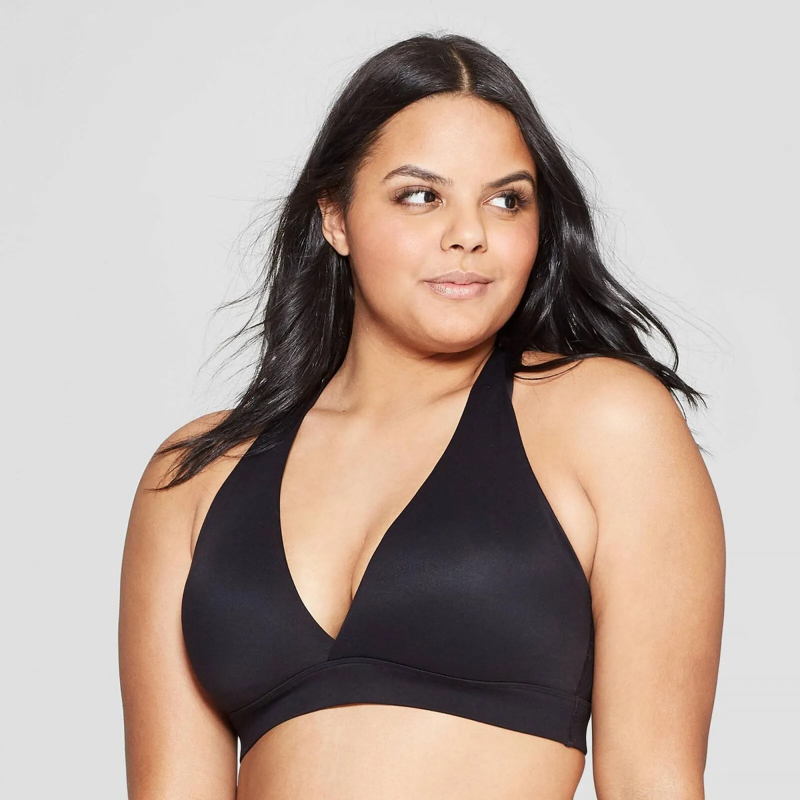 Auden Women's Padded Plunge Bralette Black S
