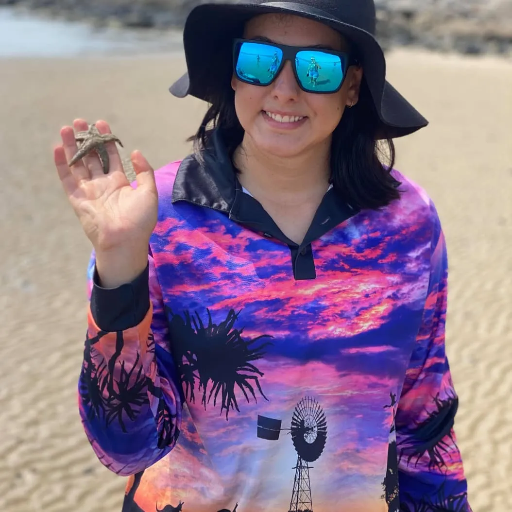 Australian | Camping Pink Fishing Shirt ★Pre-Order★