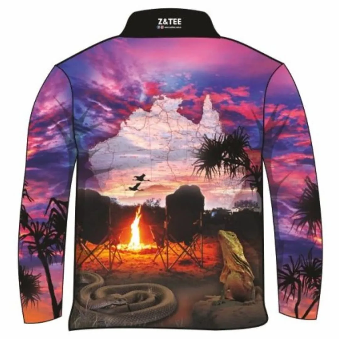 Australian | Camping Pink Fishing Shirt ★Pre-Order★