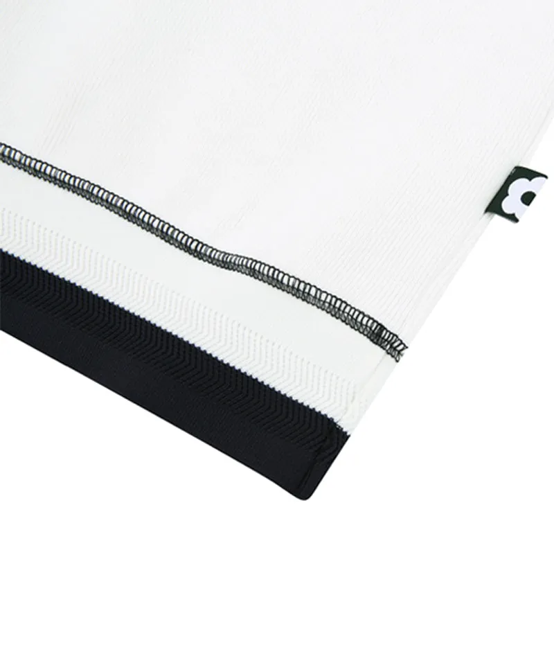 AVEN Stitched Cotton Short Sleeve T-shirt - White