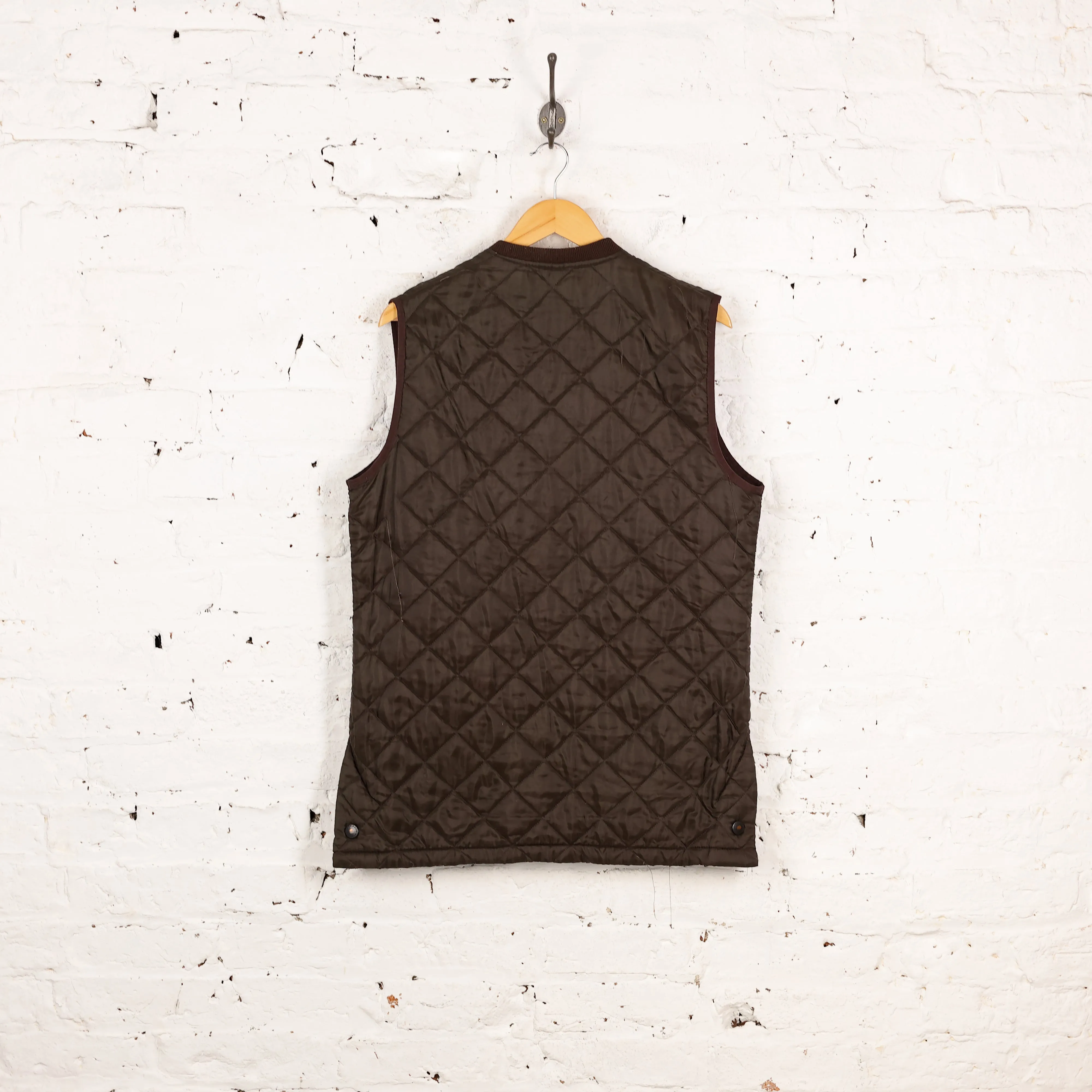 Barbour Liddesdale Quilted Gilet Jacket - Brown - M