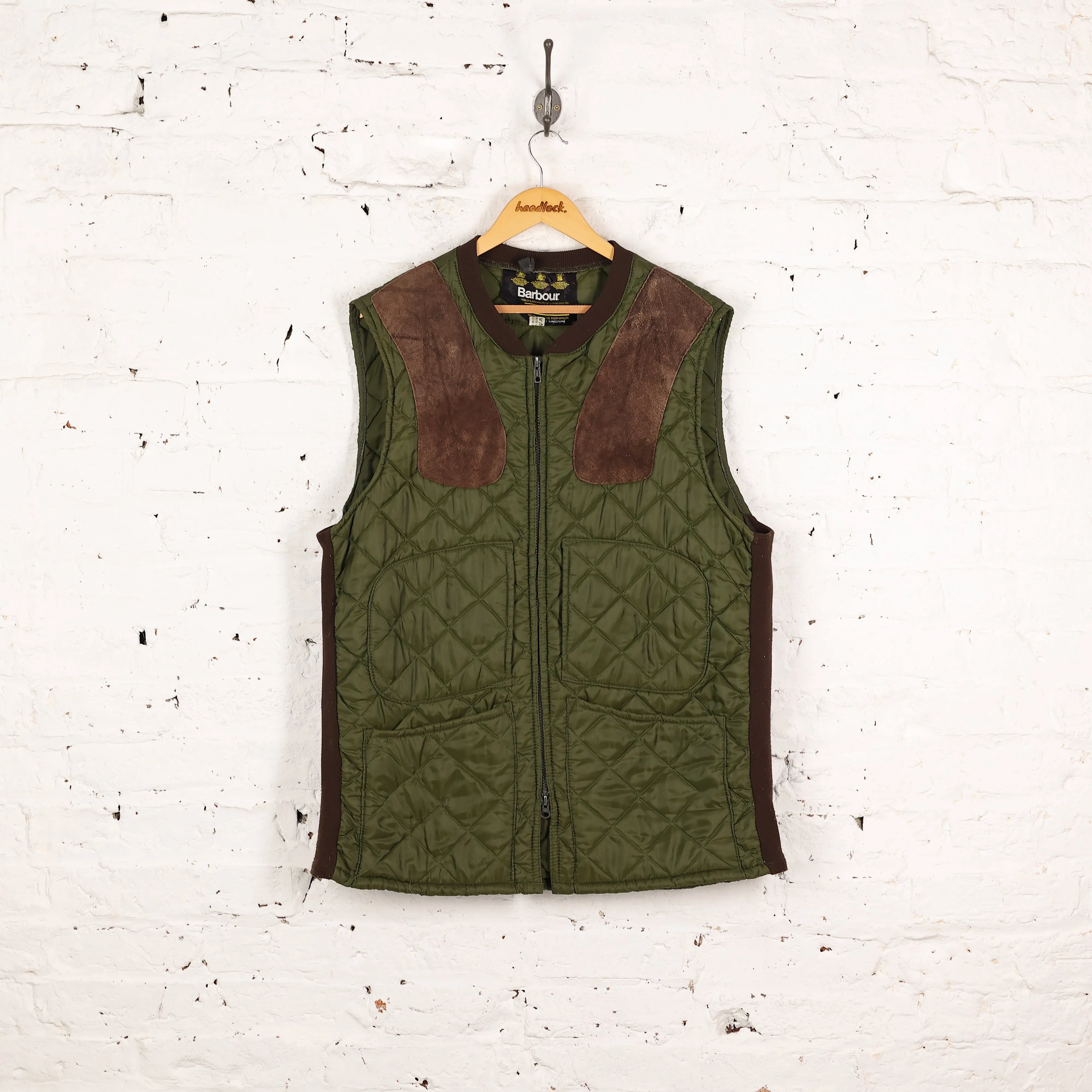 Barbour Quilted Bodywarmer Gilet Jacket - Green - L