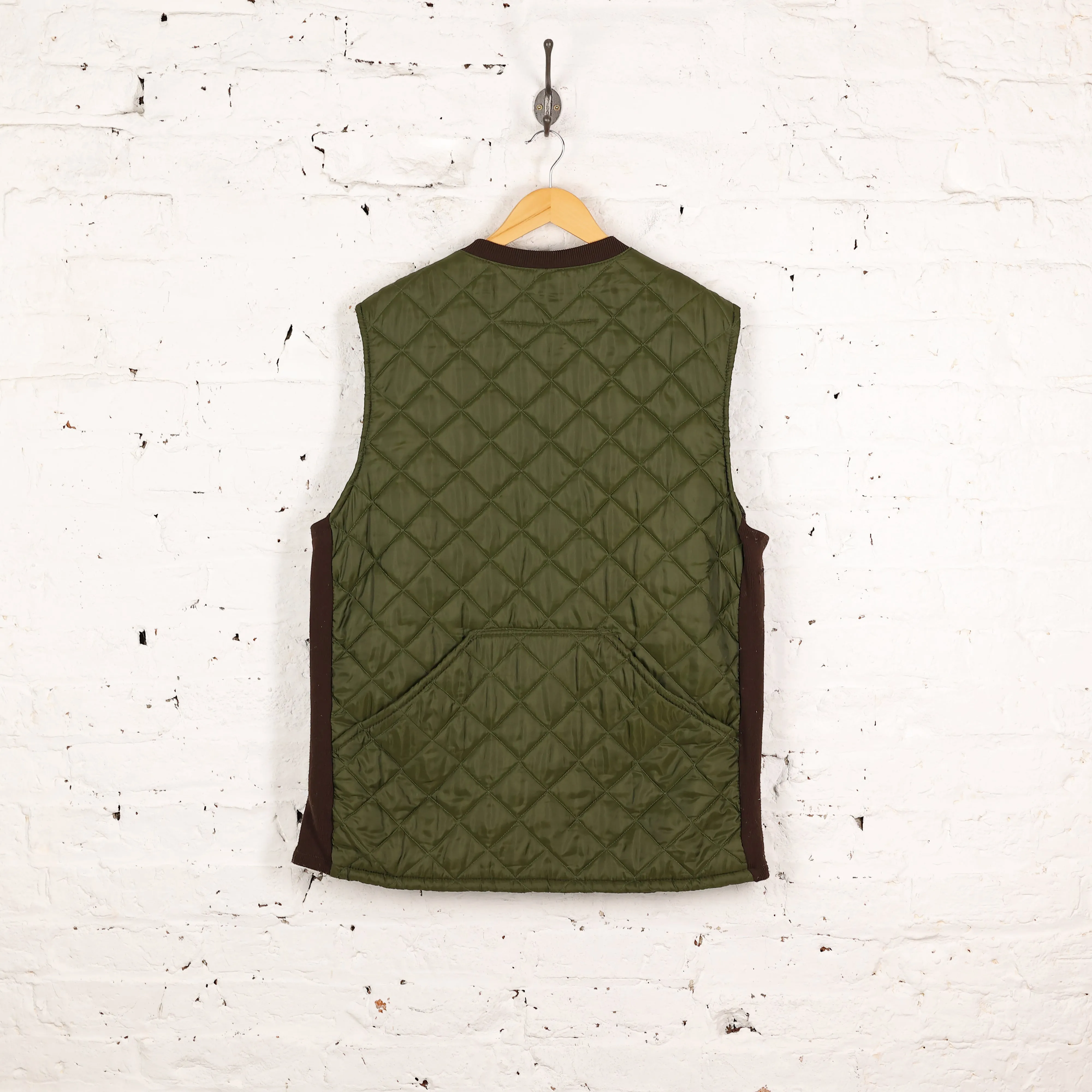 Barbour Quilted Bodywarmer Gilet Jacket - Green - L
