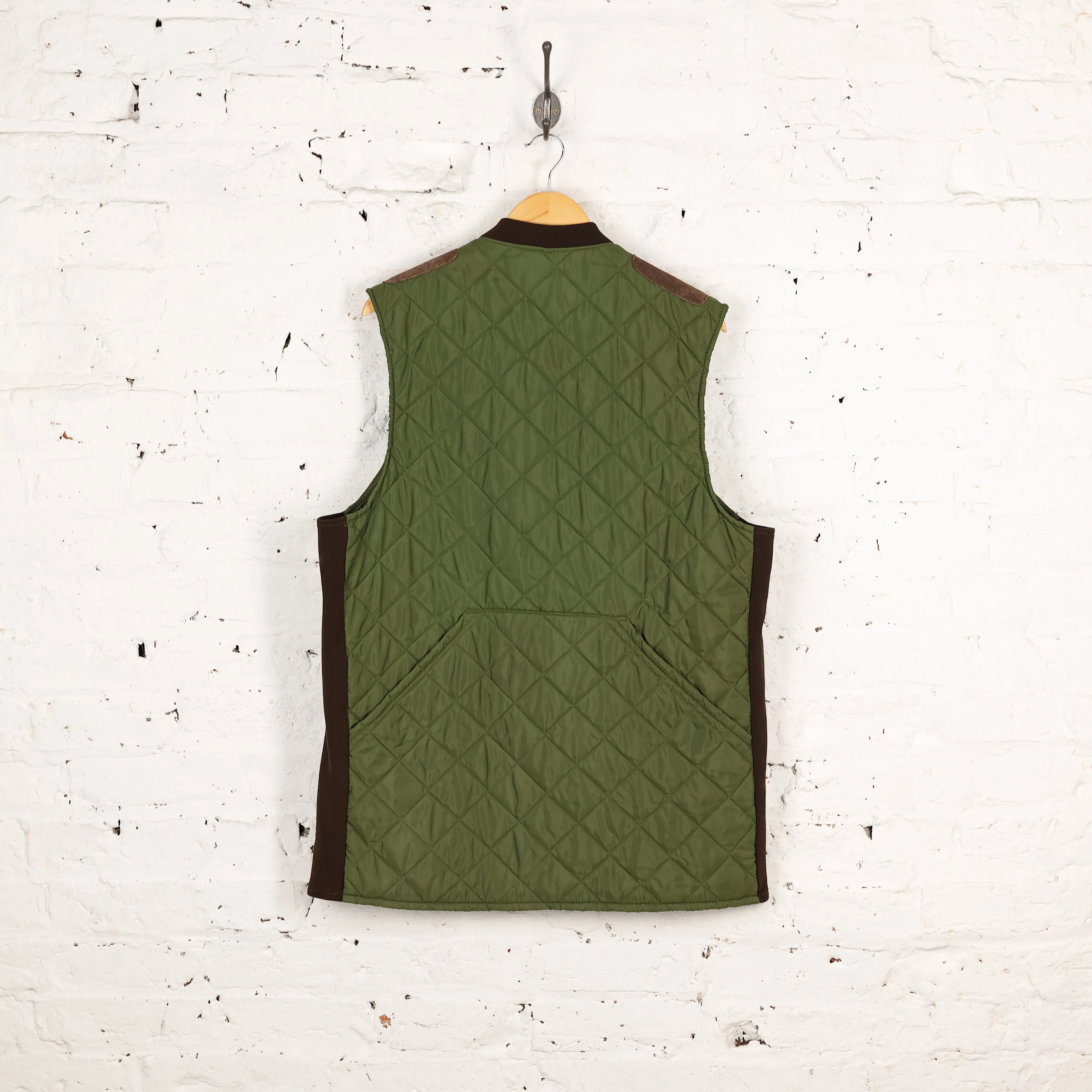 Barbour Quilted Gilet Bodywarmer Jacket - Green - XL