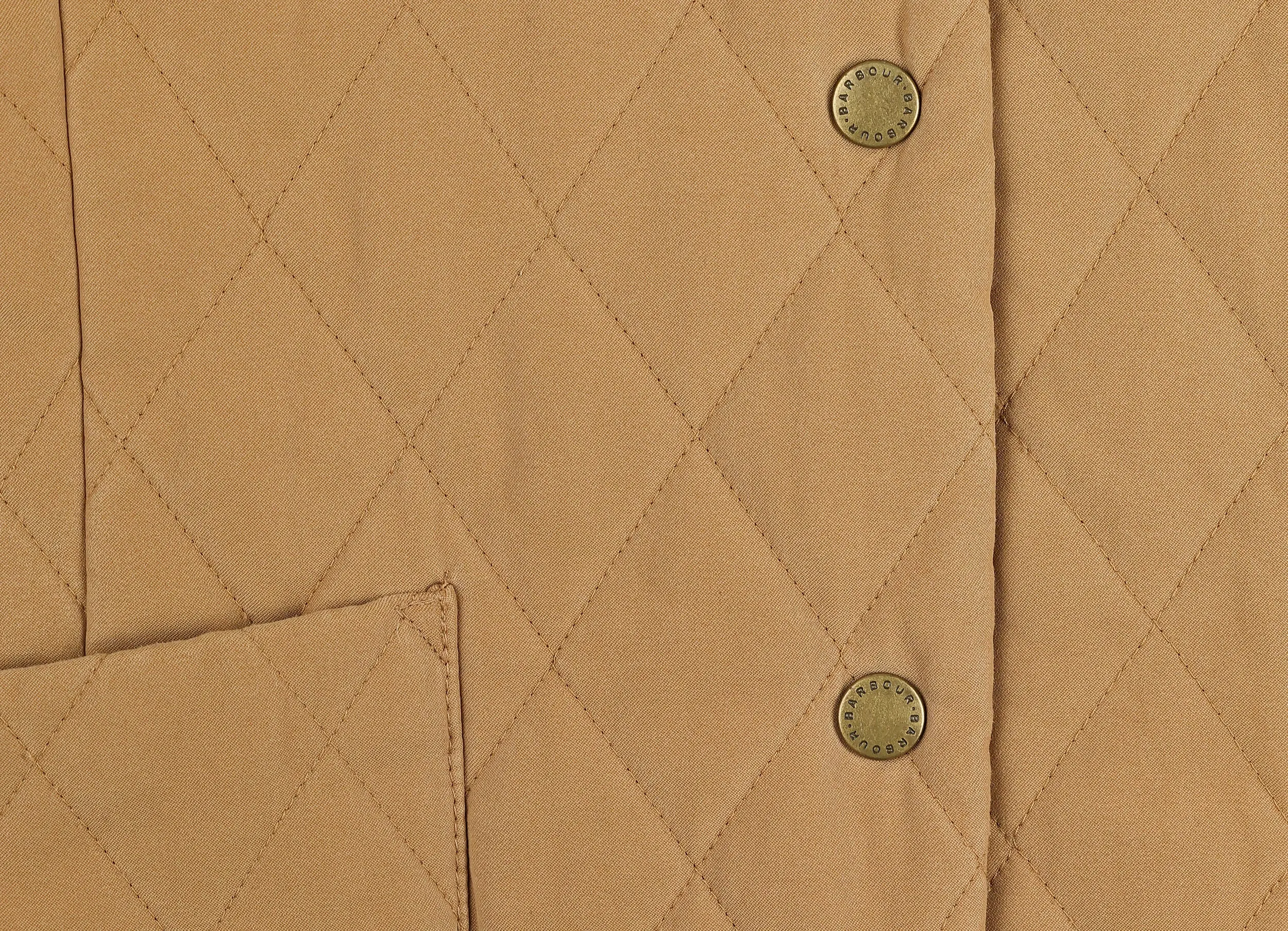 Barbour Shaped Quilt Jacket - Gold - Women's M