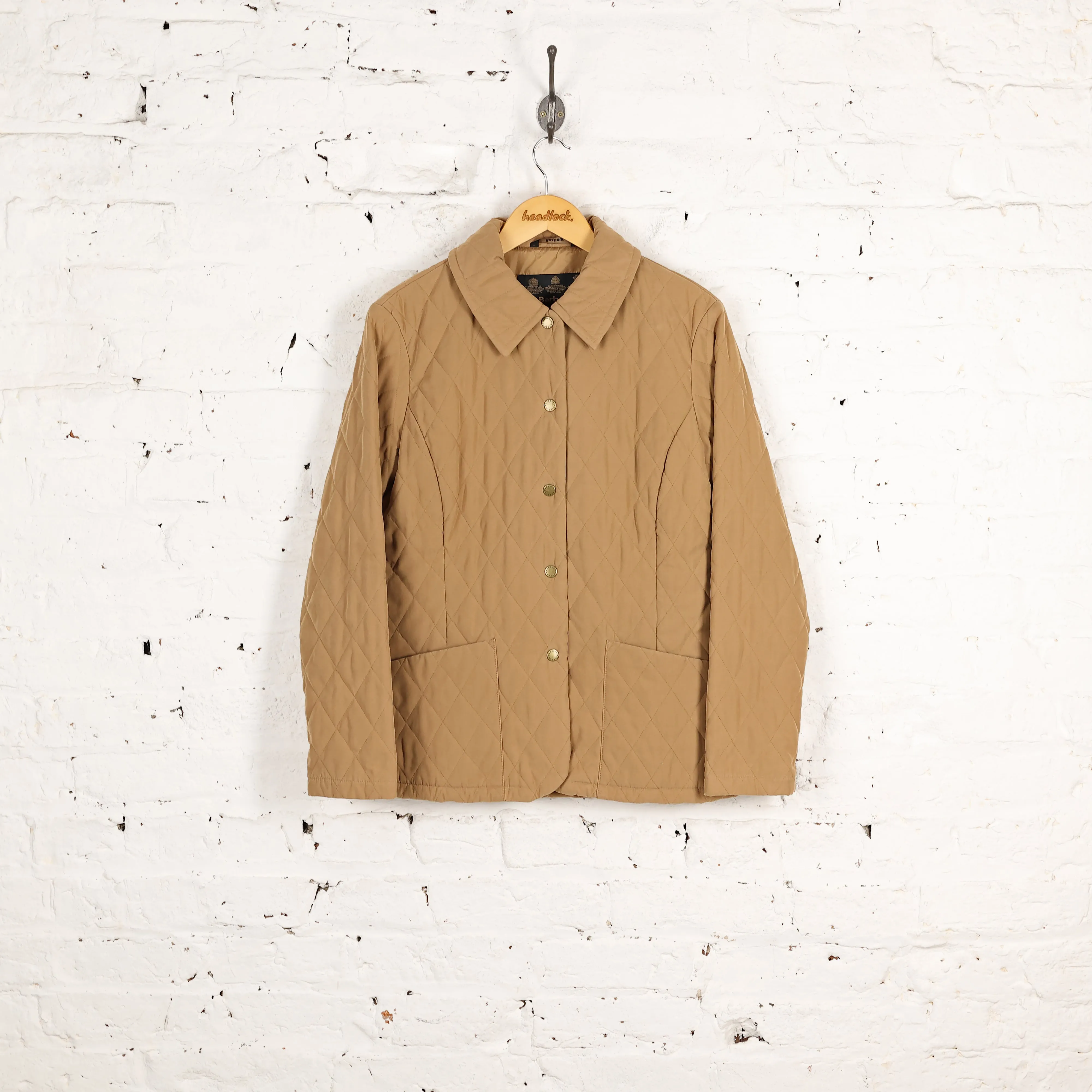 Barbour Shaped Quilt Jacket - Gold - Women's M