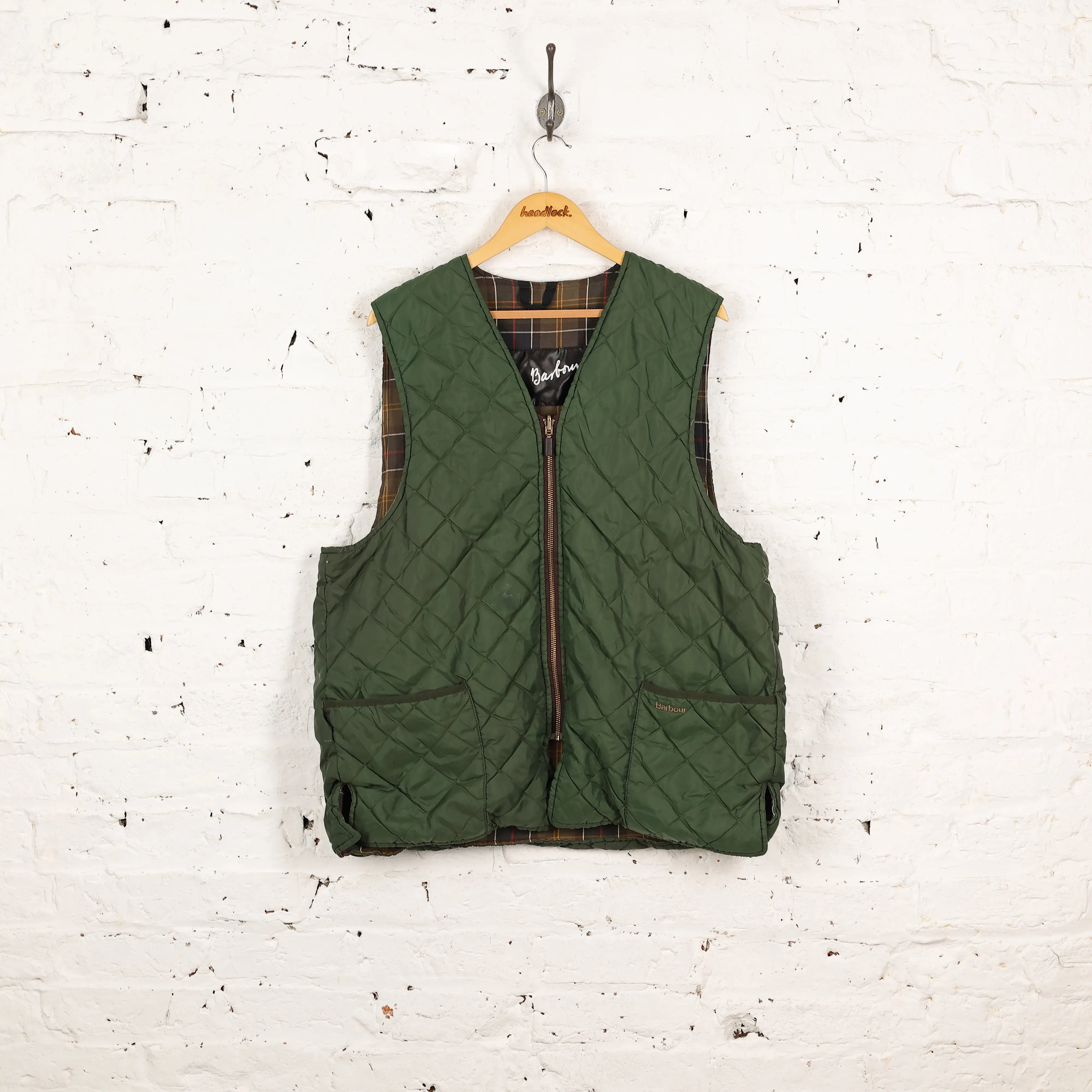 Barbour Sleeveless Quilted Gilet Jacket - Green - L