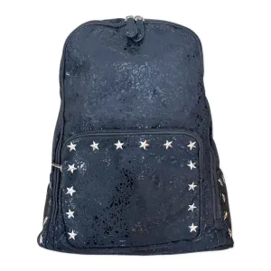 Bari Lynn Black Star Studded Splatter Backpack