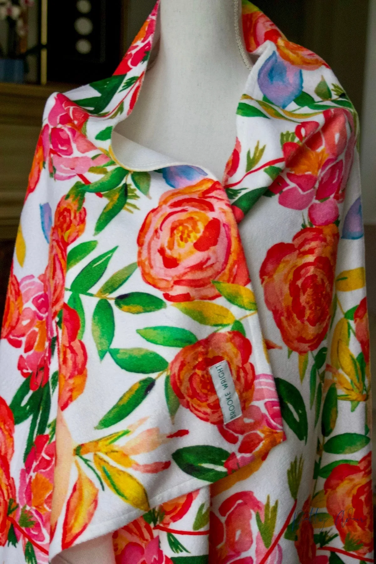 Beach Towel | Orange Charity Floral