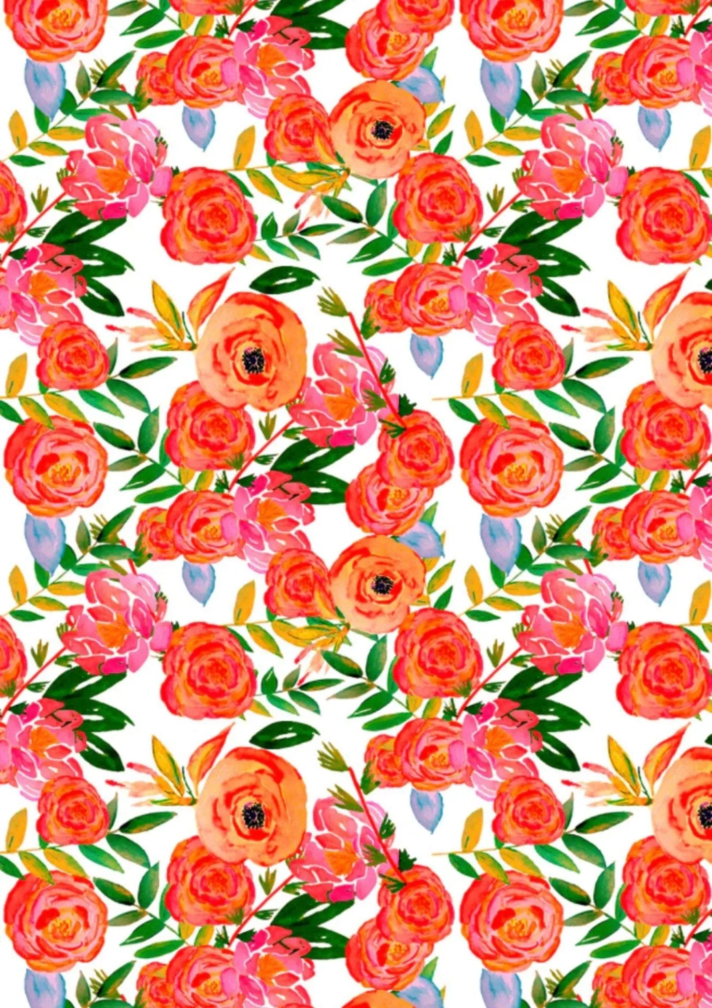 Beach Towel | Orange Charity Floral
