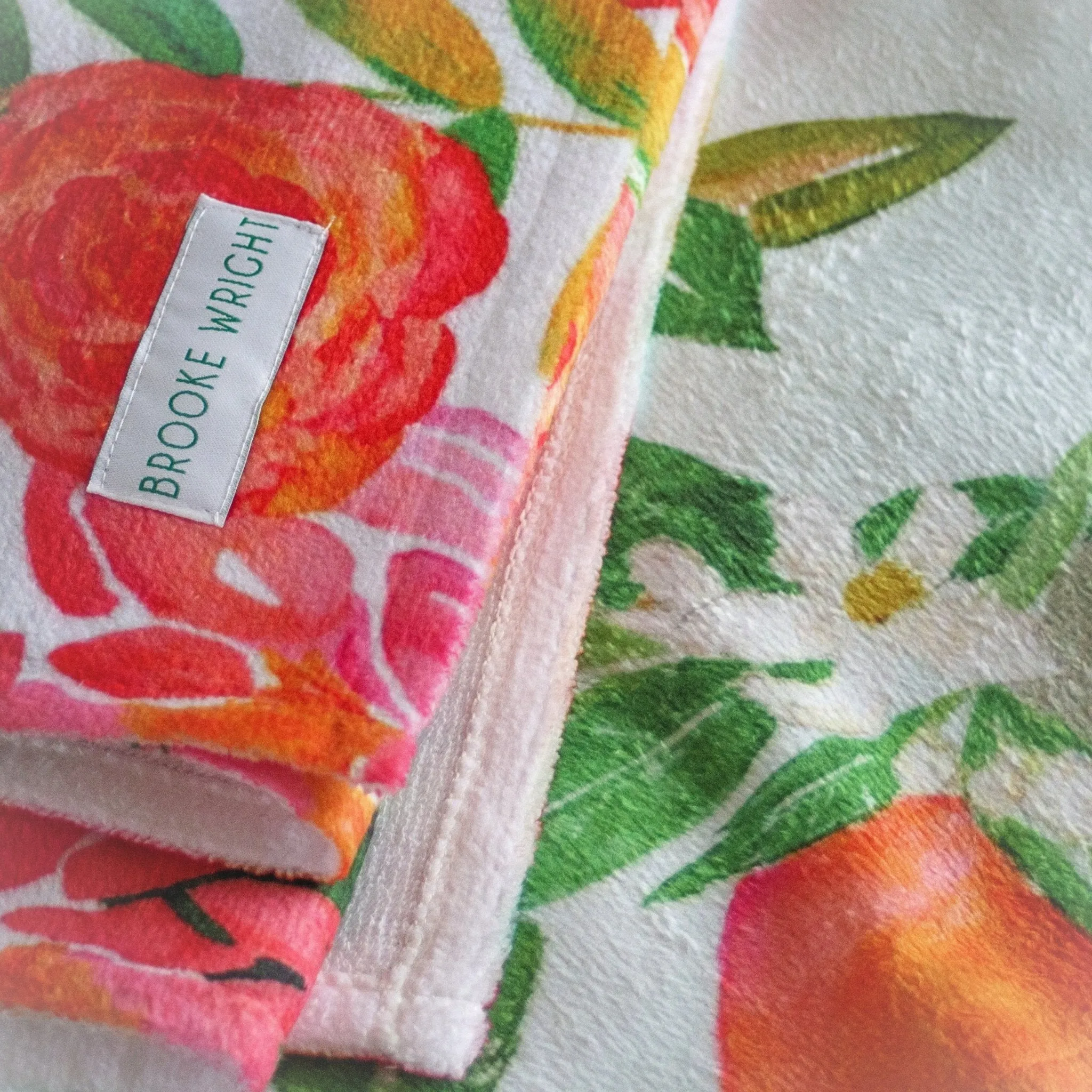 Beach Towel | Orange Charity Floral