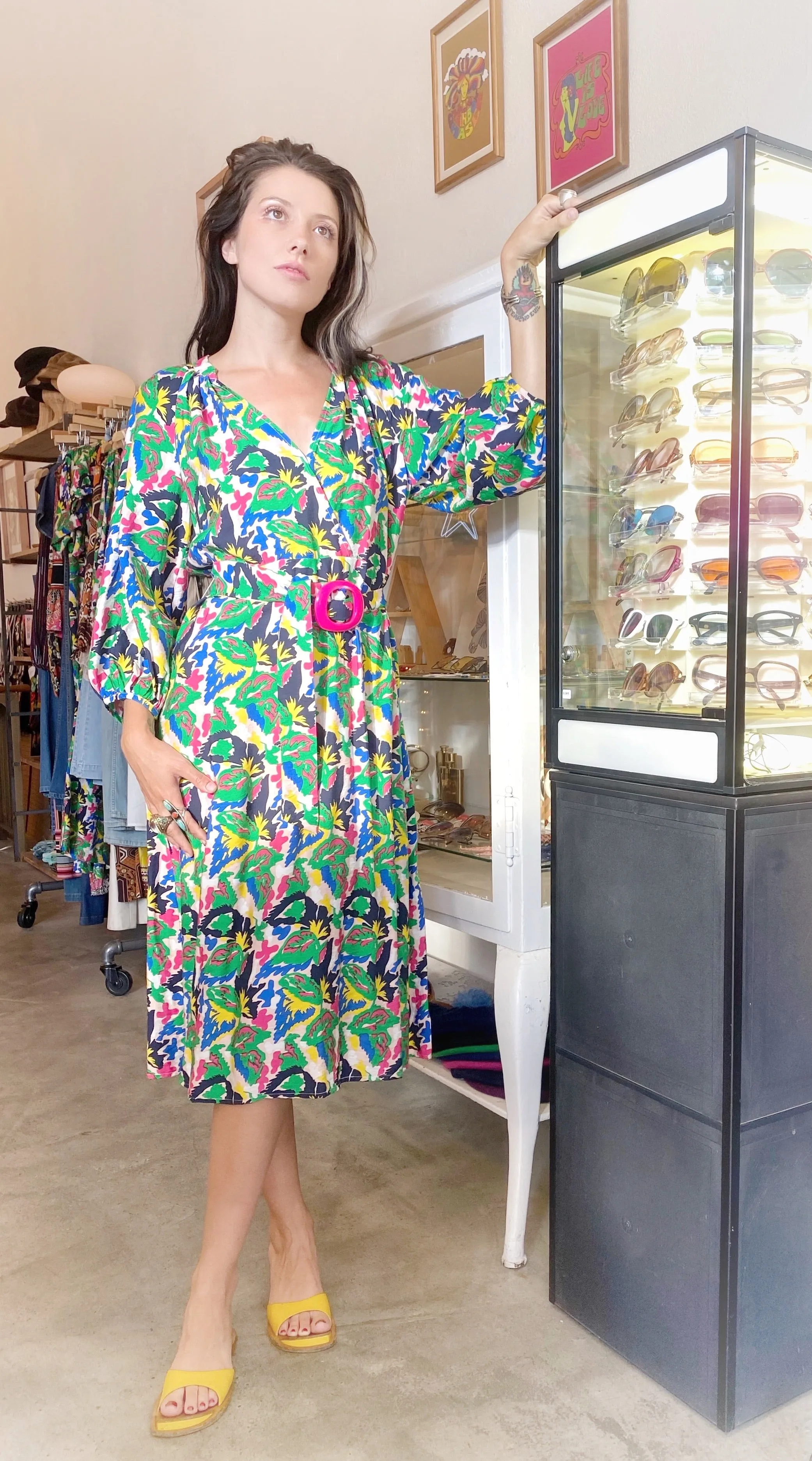 Belt Up Multicoloured Dress