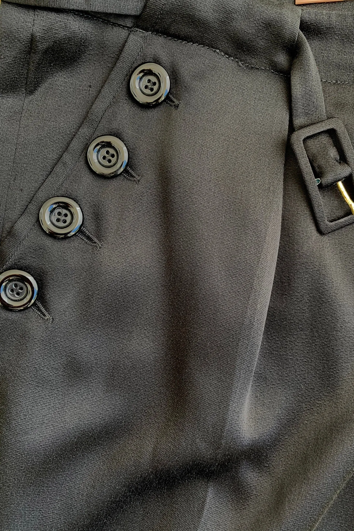 Belted Silk Sailor Pant