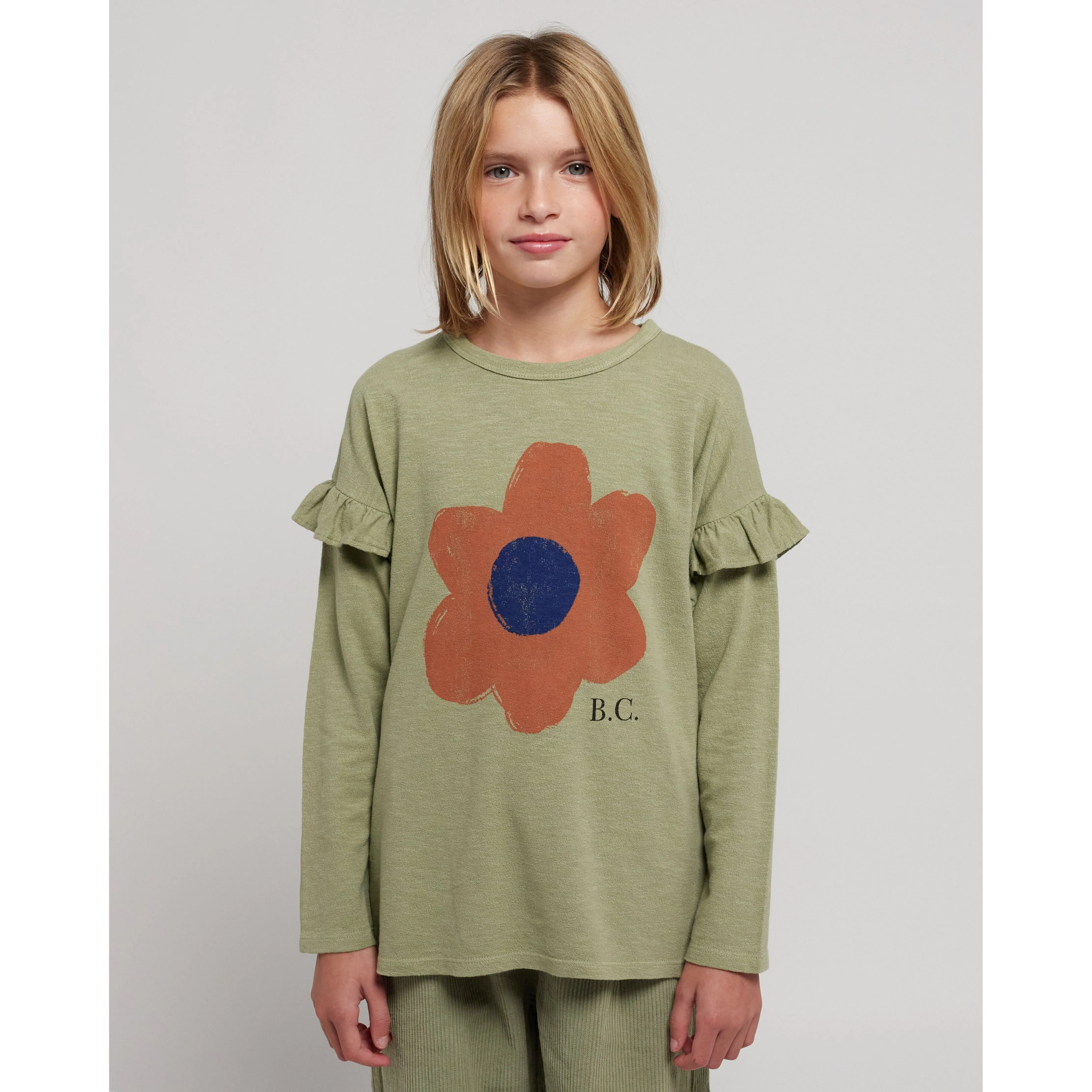 Big Flower Ruffle T-Shirt