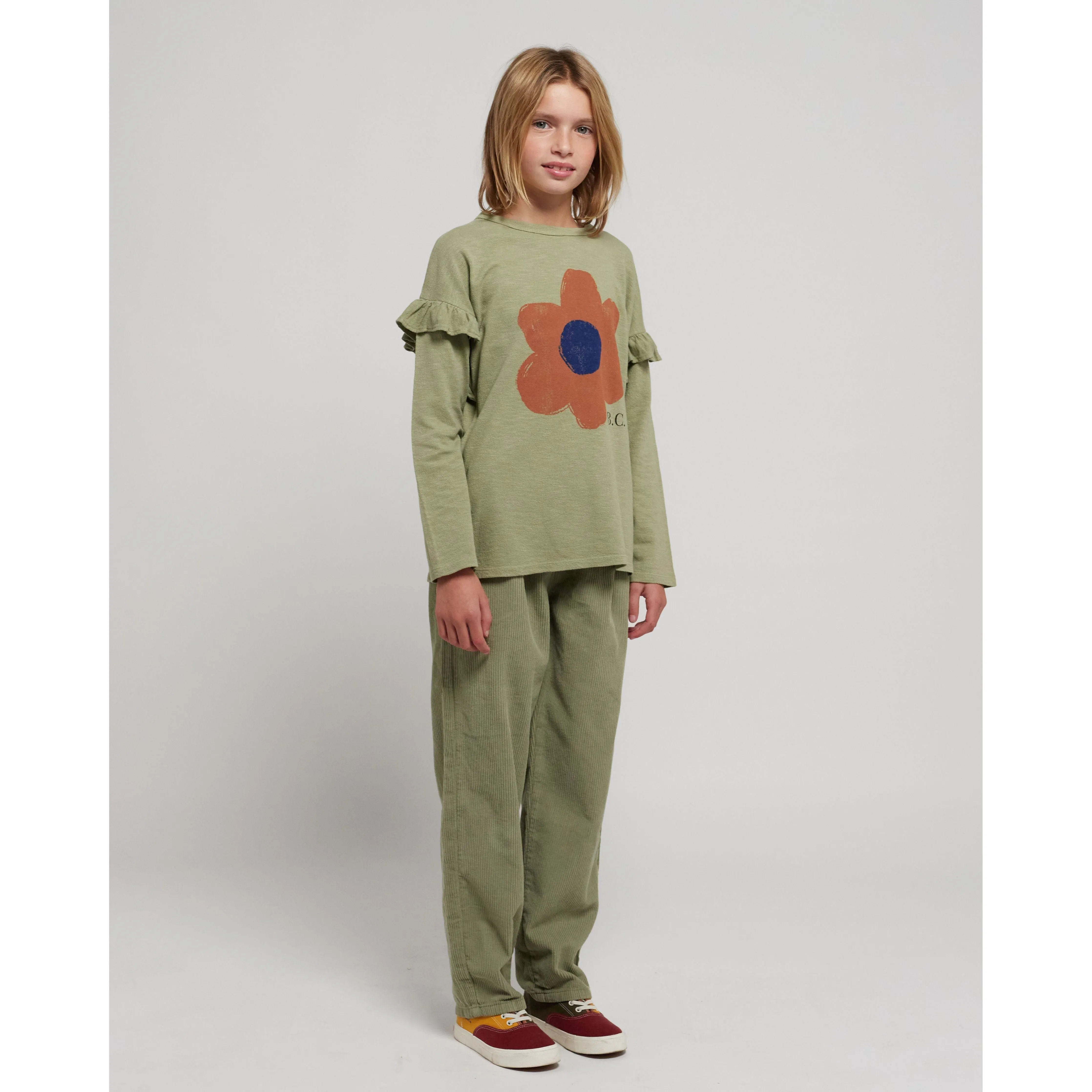 Big Flower Ruffle T-Shirt