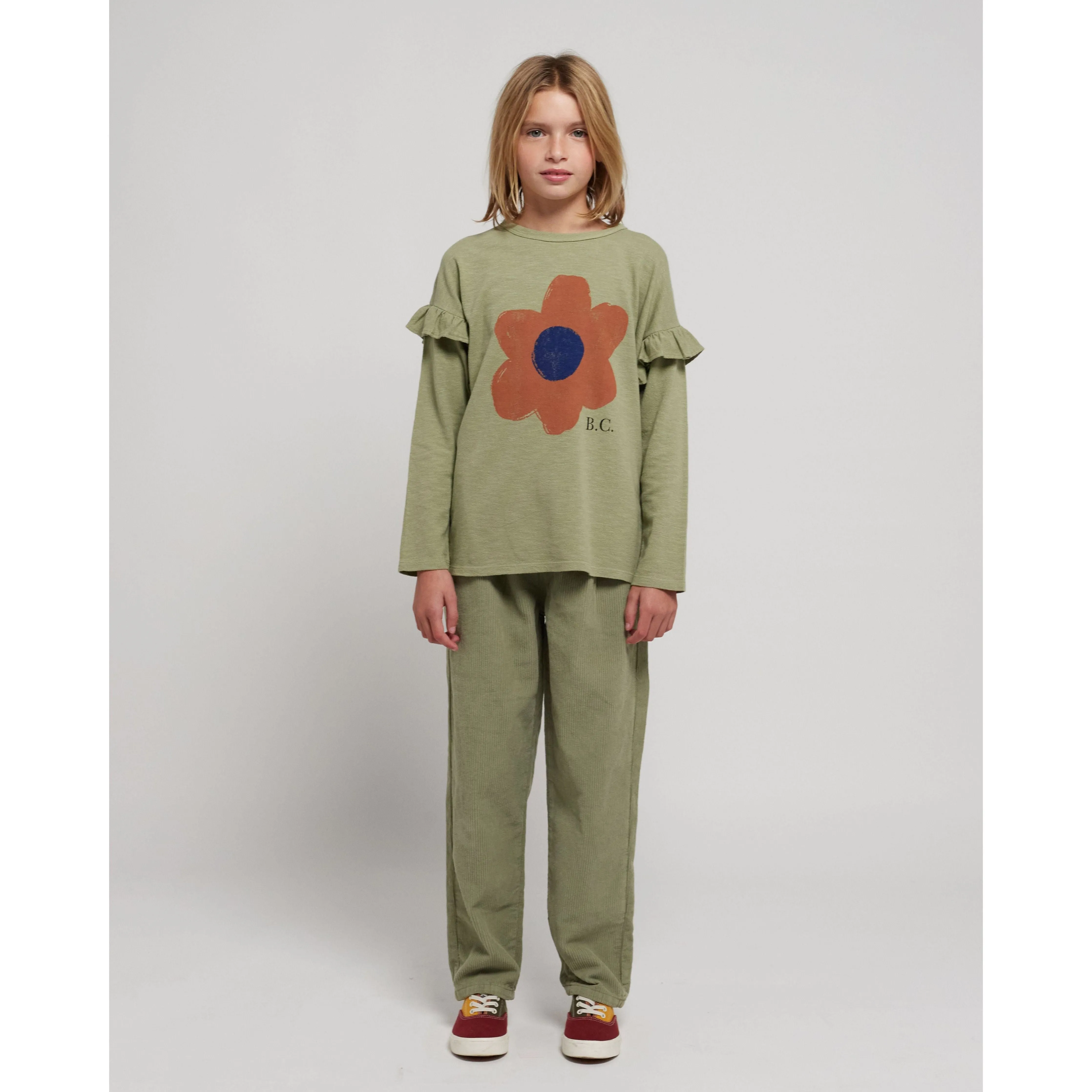 Big Flower Ruffle T-Shirt
