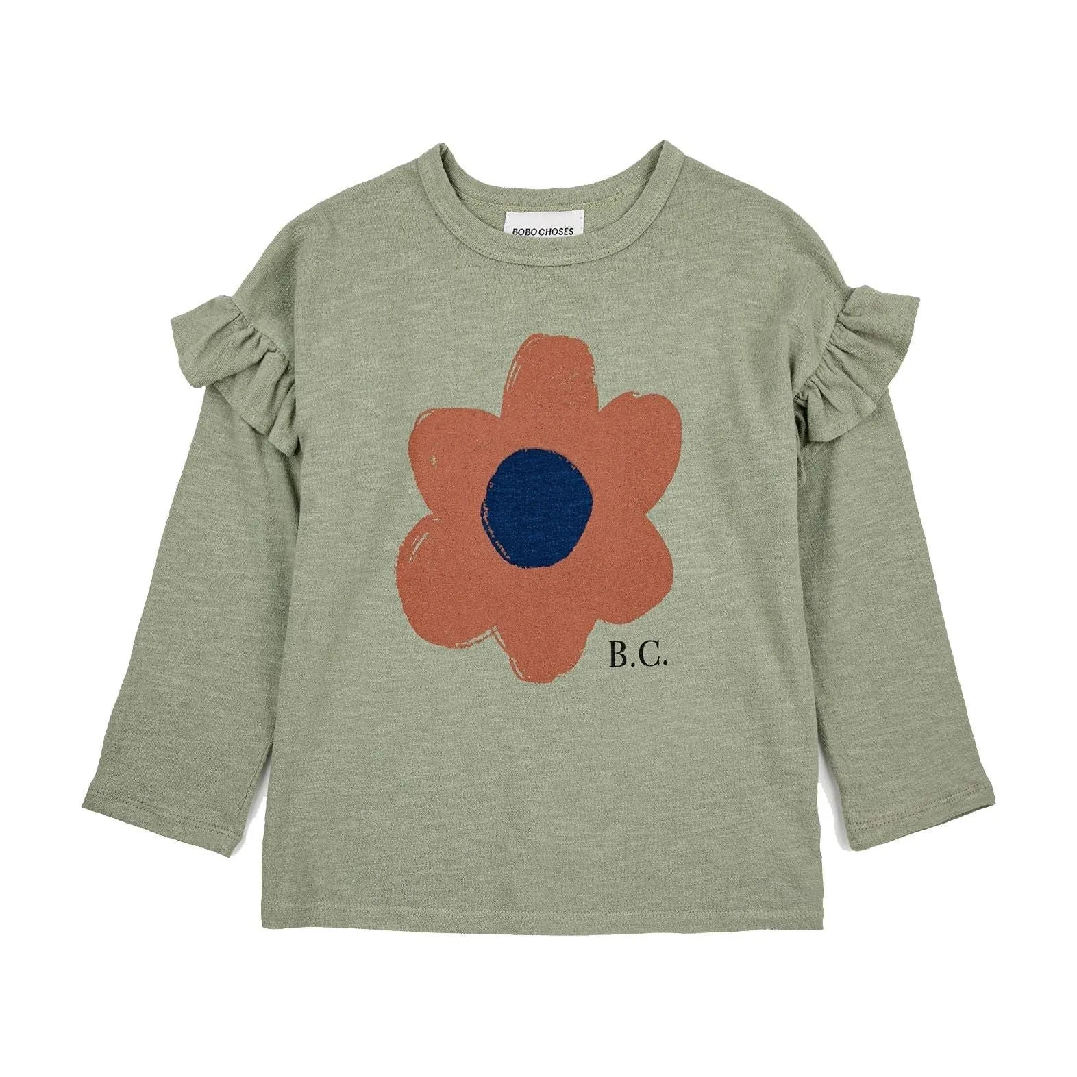 Big Flower Ruffle T-Shirt
