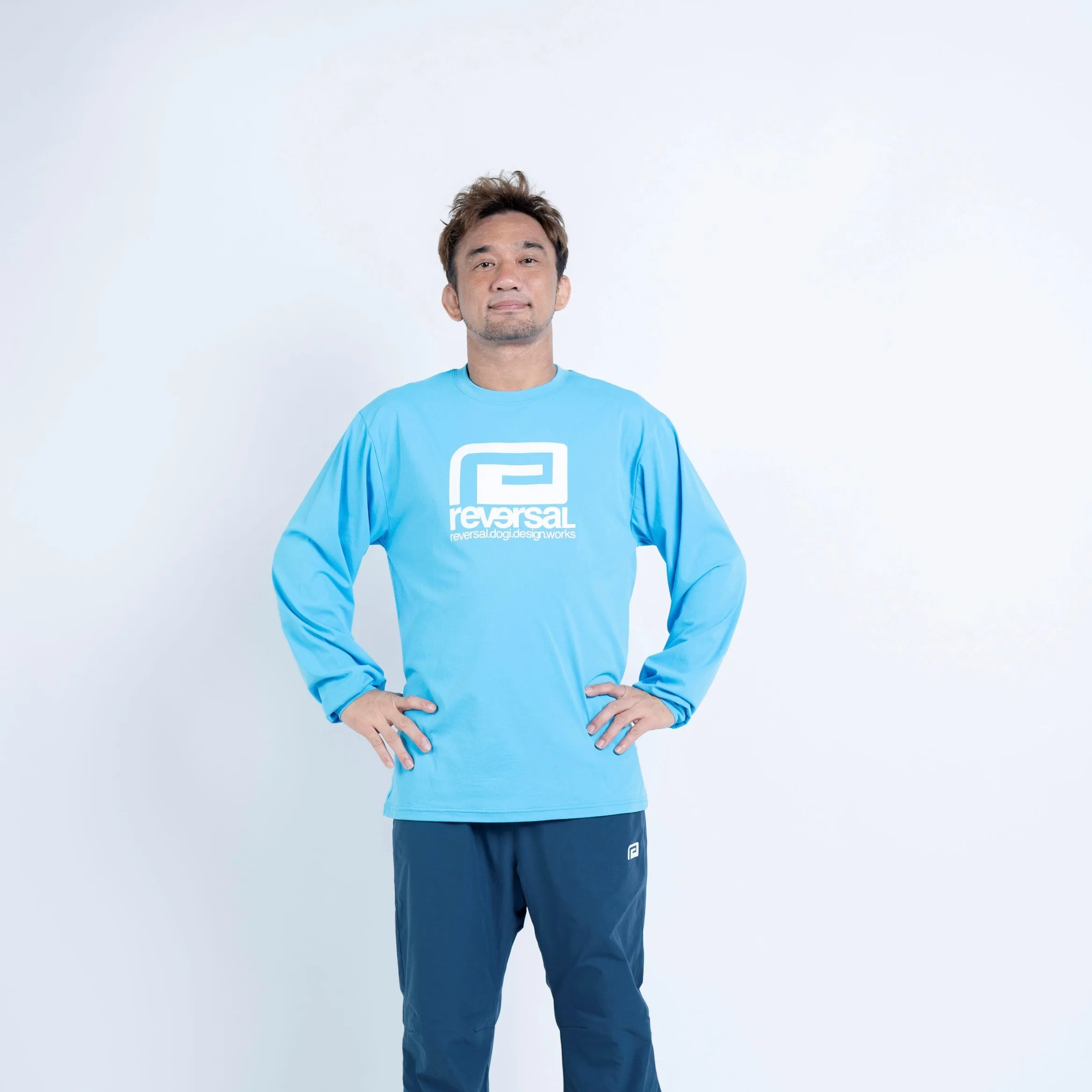 Big Mark Stretch Long T-Shirt