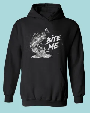 Bite me funny fishing shirt, fishing hoodie