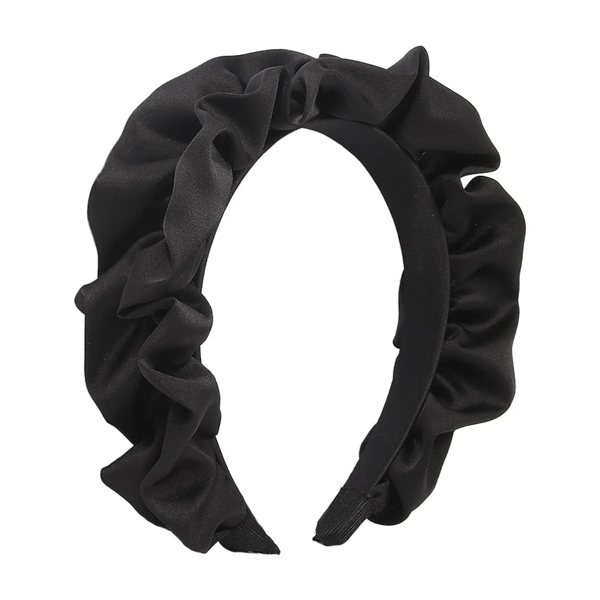 Black Ruffle Headband