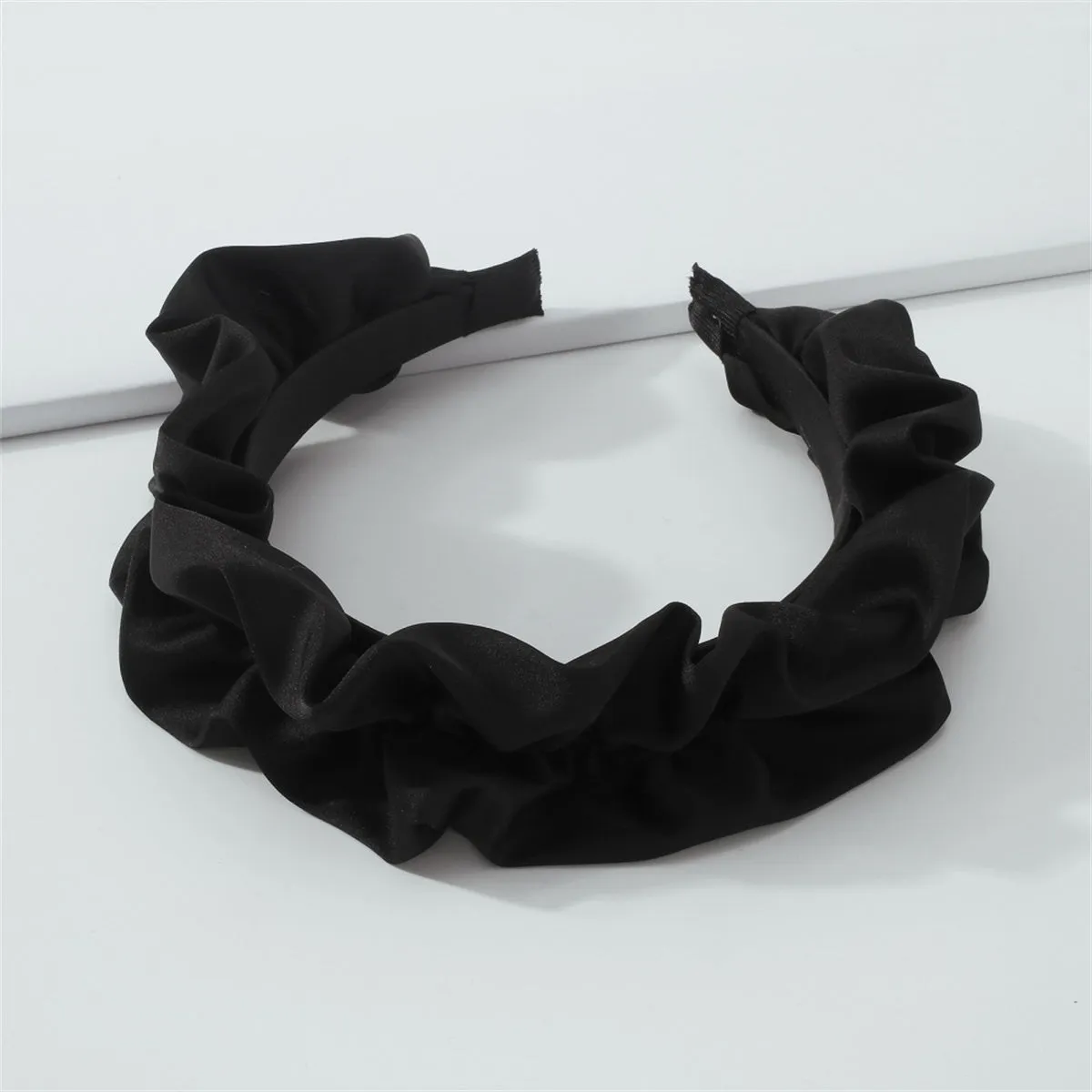 Black Ruffle Headband