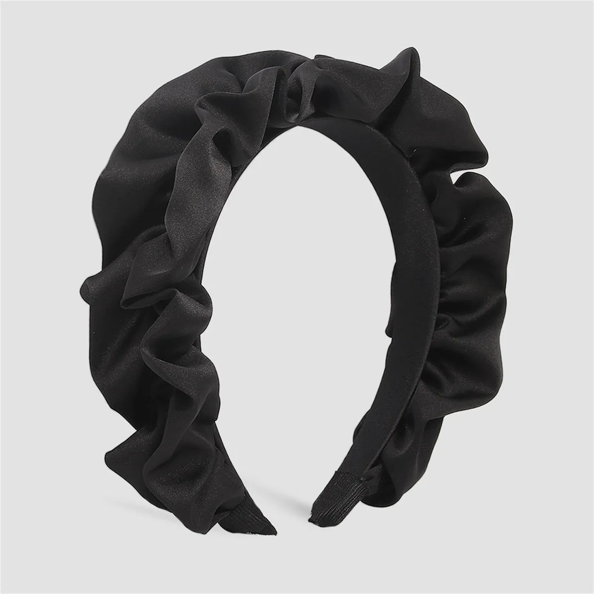 Black Ruffle Headband