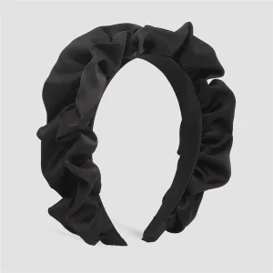 Black Ruffle Headband