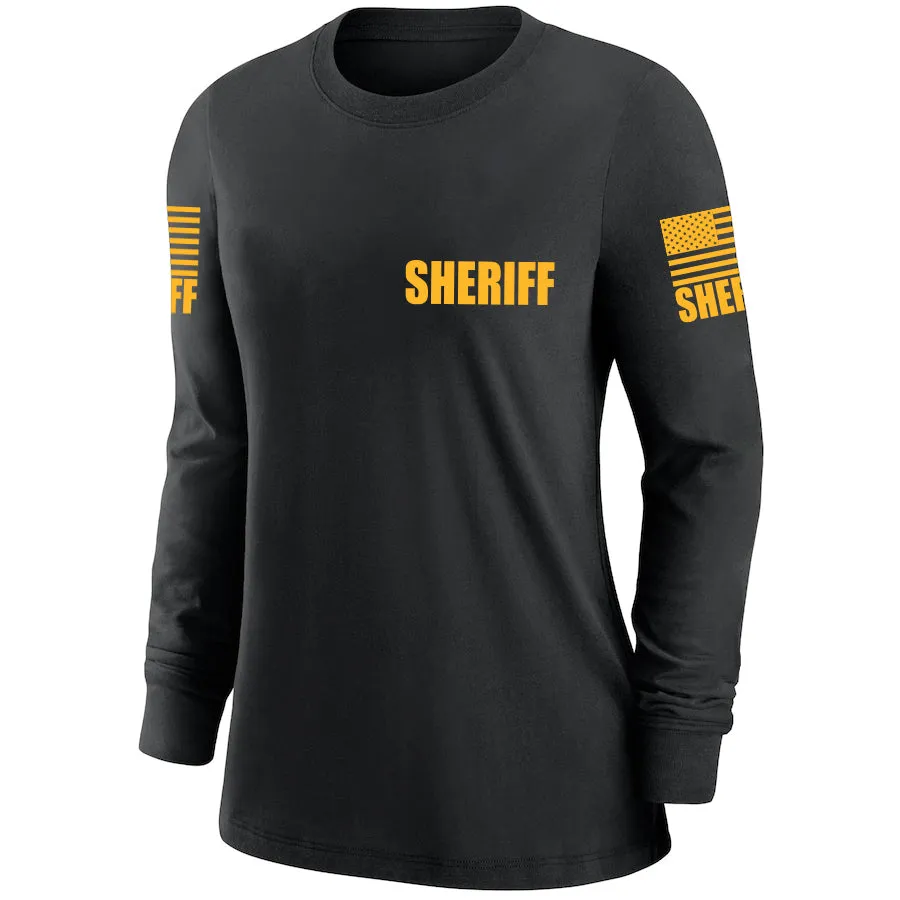 Black Sheriff Women's Shirt - Long Sleeve (Golden Yellow)