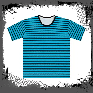 BLU/BLK "Grilled" Loose Tee