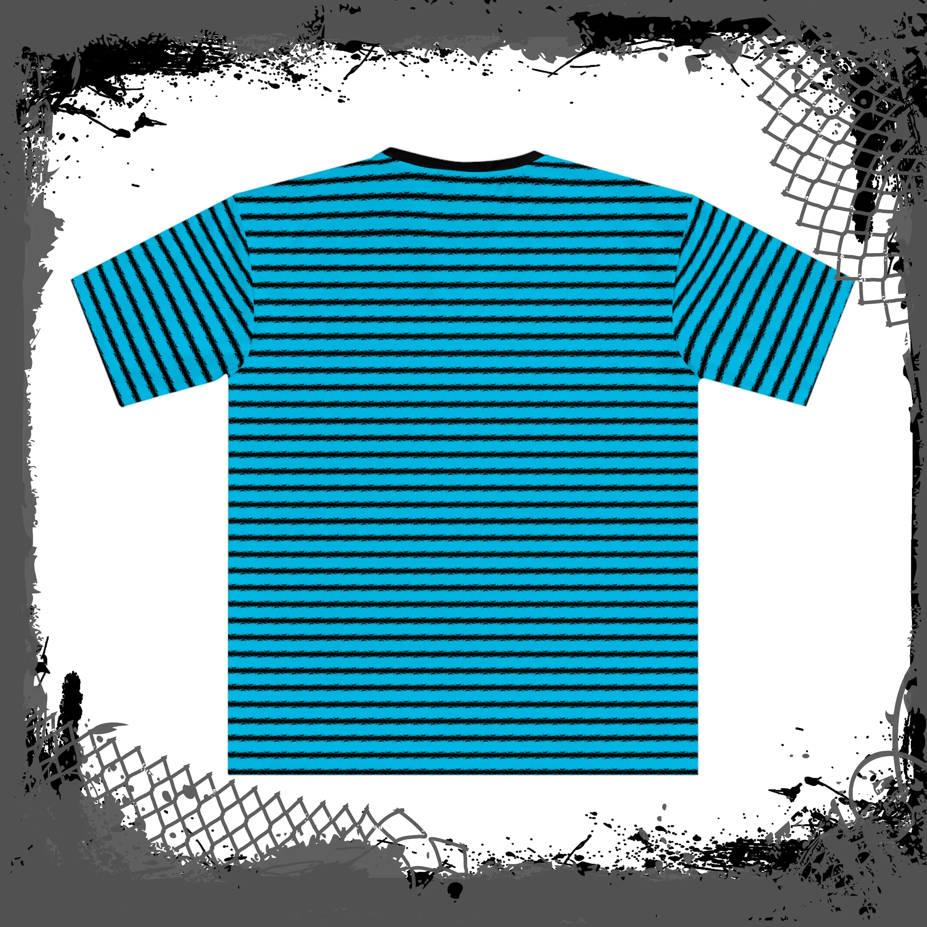 BLU/BLK "Grilled" Loose Tee