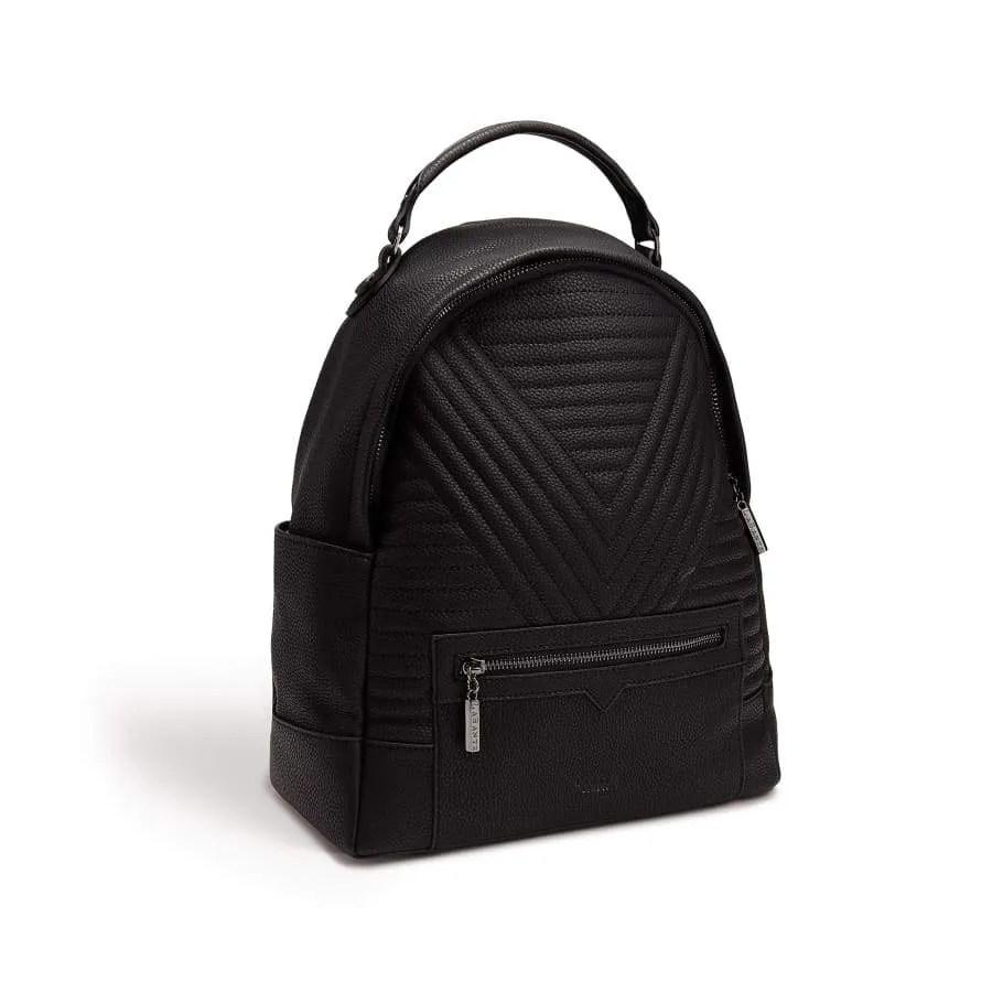 Camberwell Quilted Vegan Leather Backpack | Black