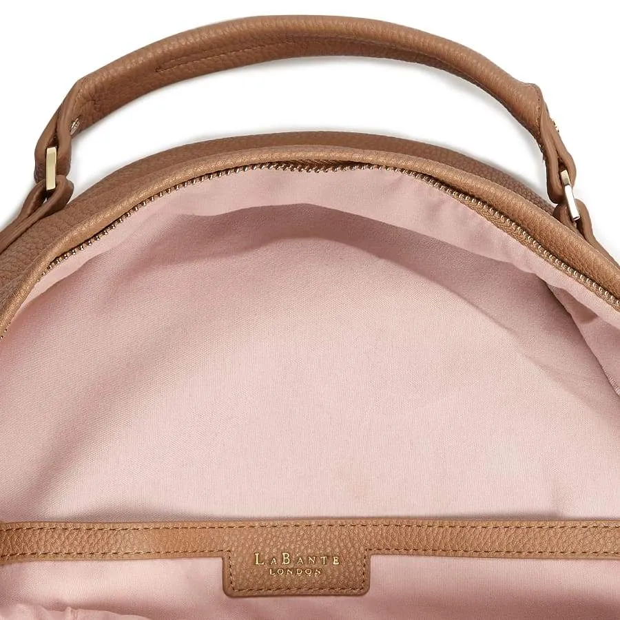 Camberwell Quilted Vegan Leather Backpack | Brown
